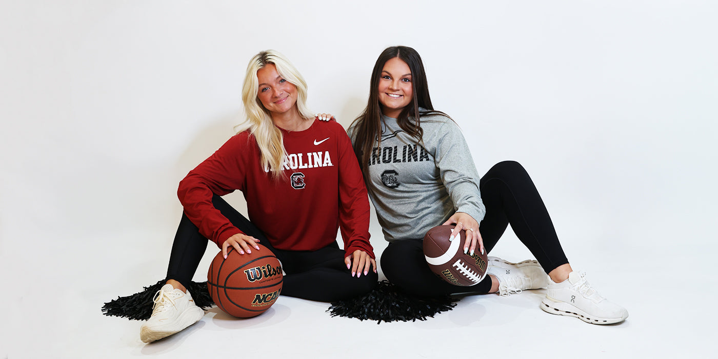 Girls wearing USC Nike gear