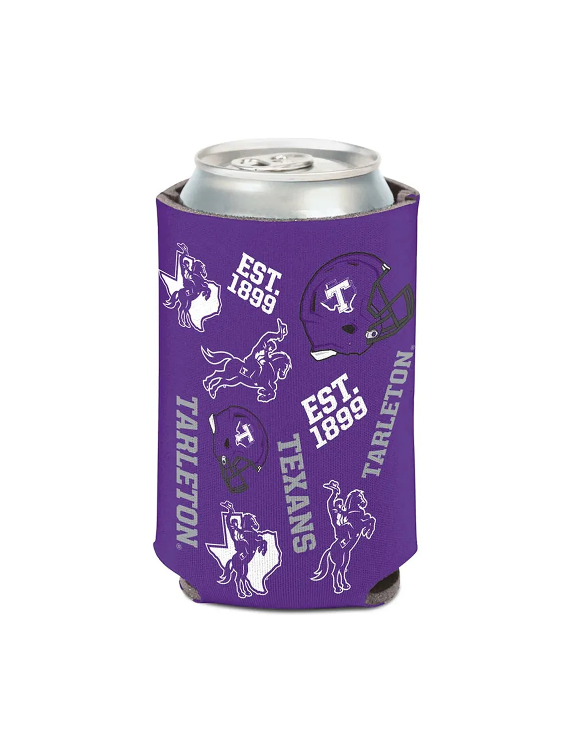 TSU Texans Logo Can Cooler