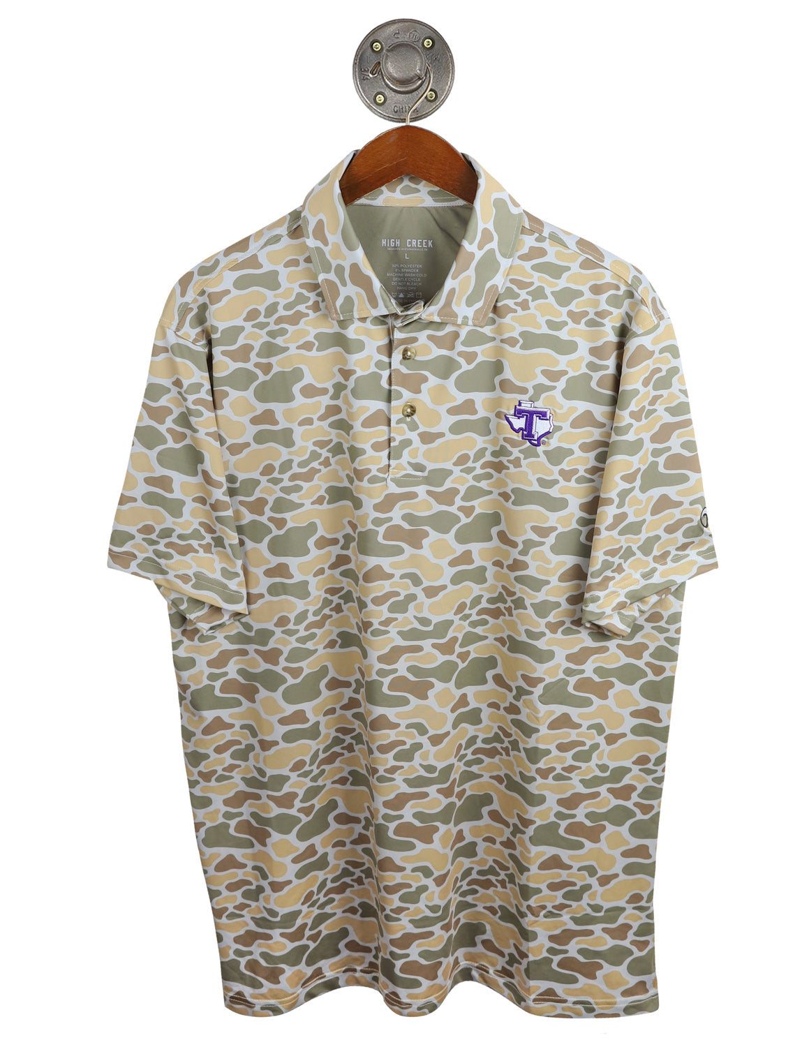 TSU G Executive Block Cripple Creek Camo Polo