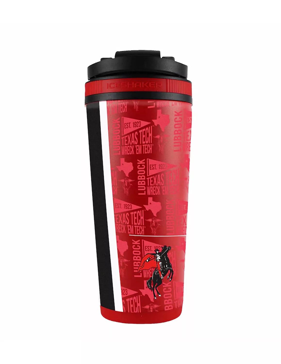 TTU 26oz. Stainless Steel Ice Shaker Bottle