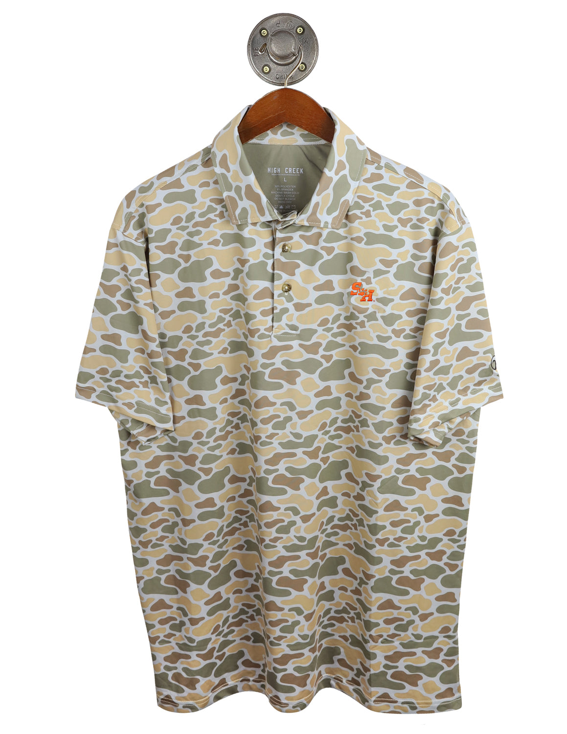 SHSU G SH Paw Cripple Creek Camo Polo