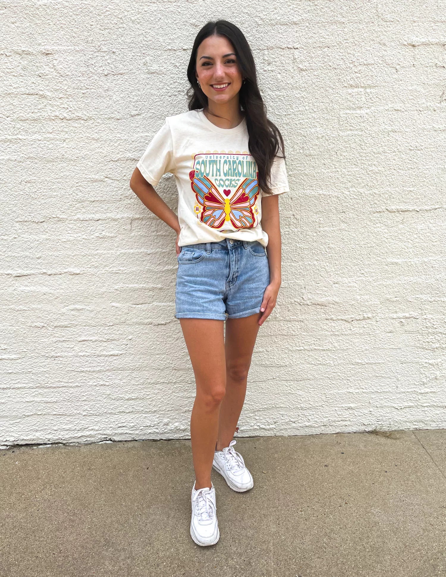 USC Stained Glass Butterfly Short Sleeve