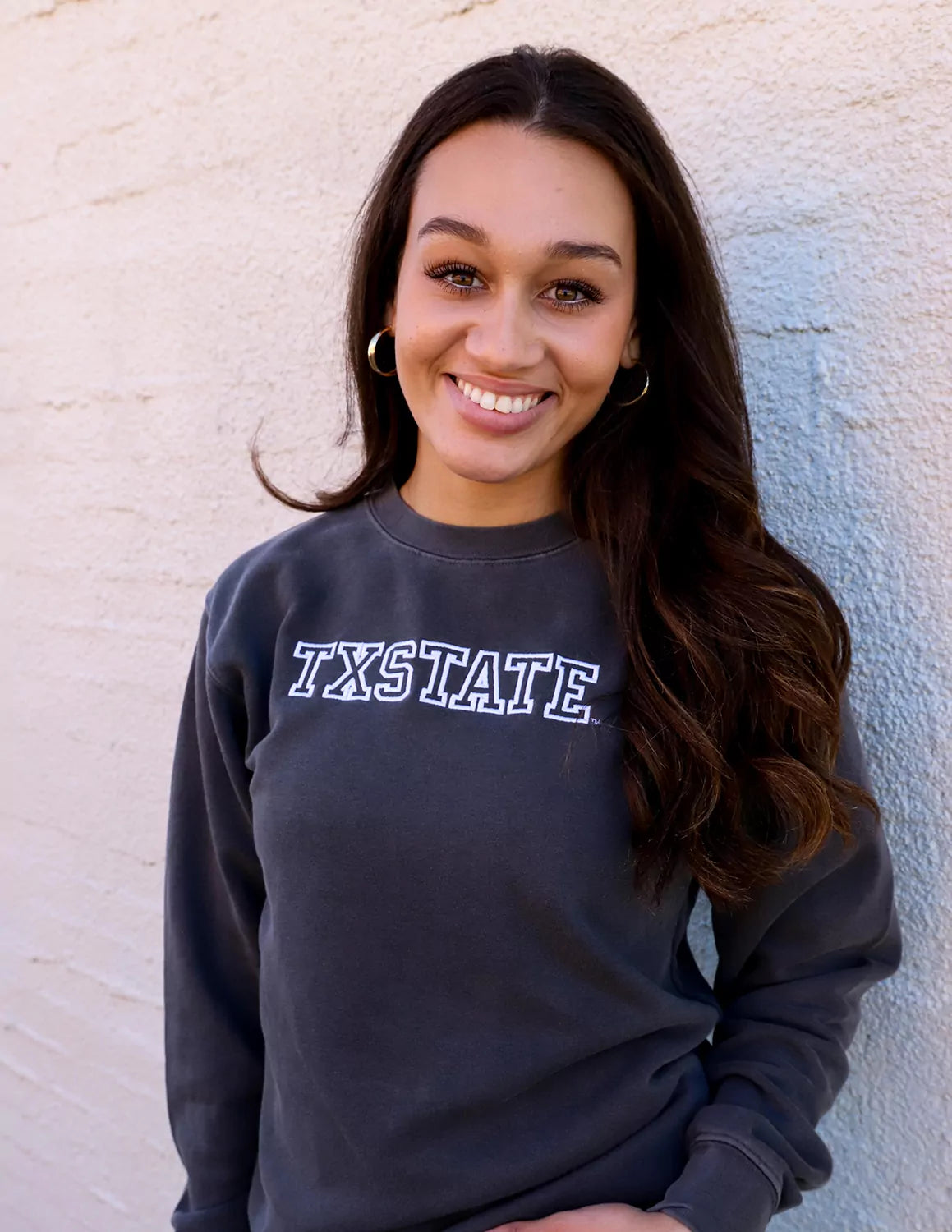 TXST G Varsity Stitch Crewneck