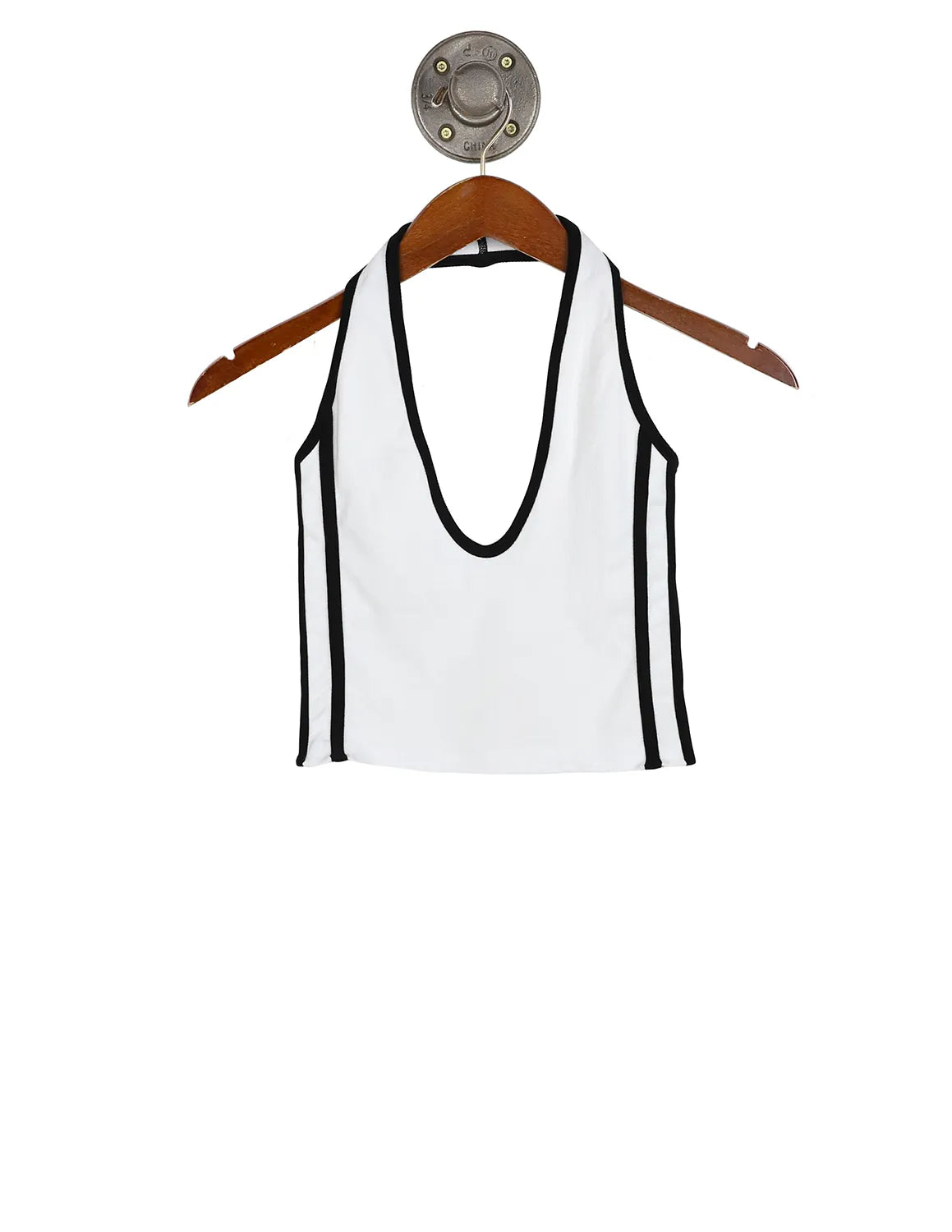 BU Smallish Logo Halter Top