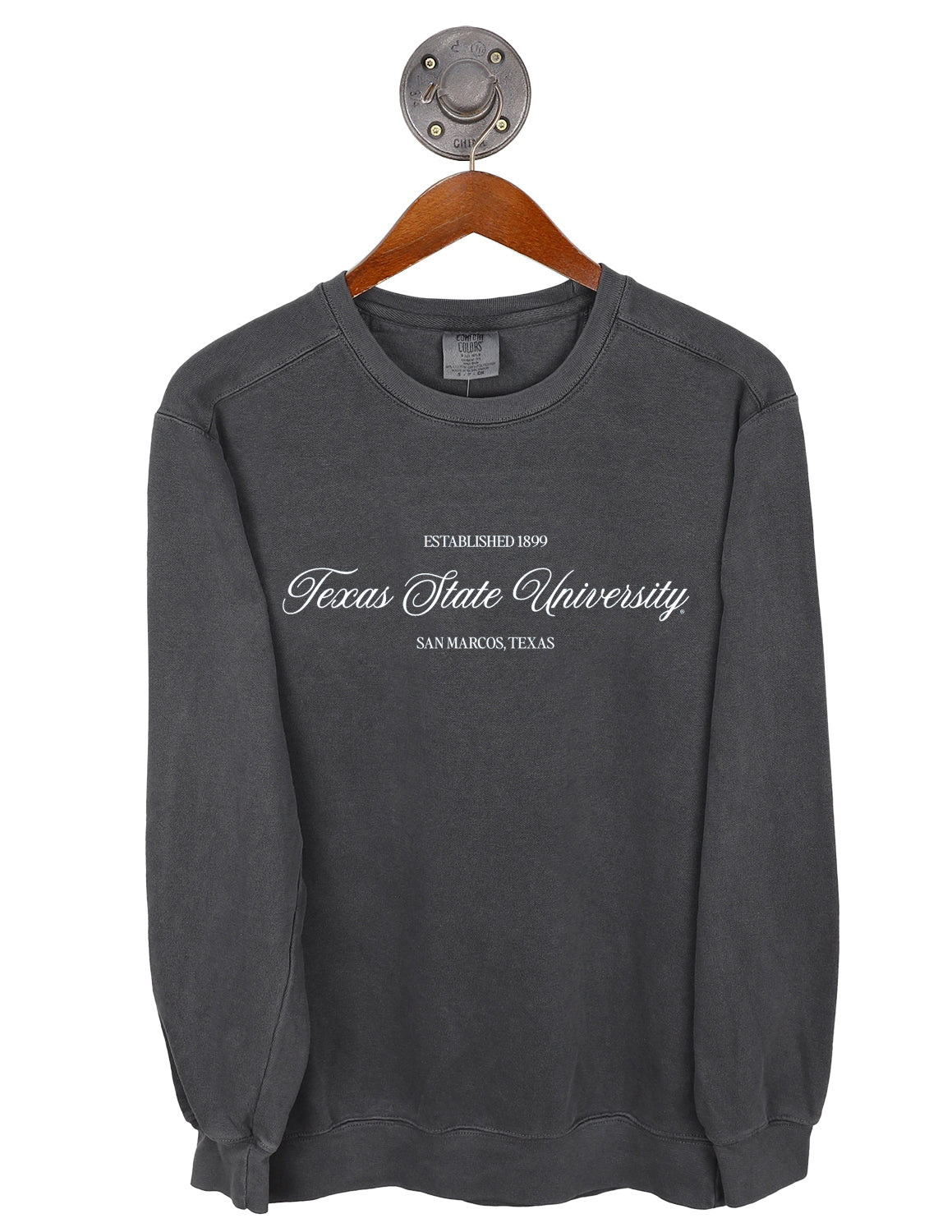TXST Elegant Script Crewneck