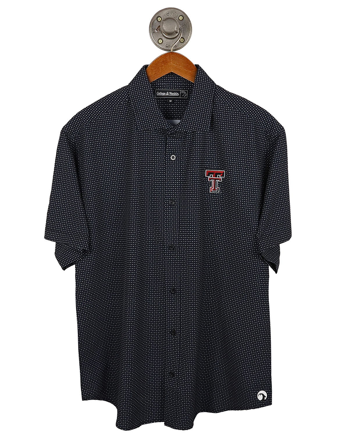 TTU G Double T Burk Button Up