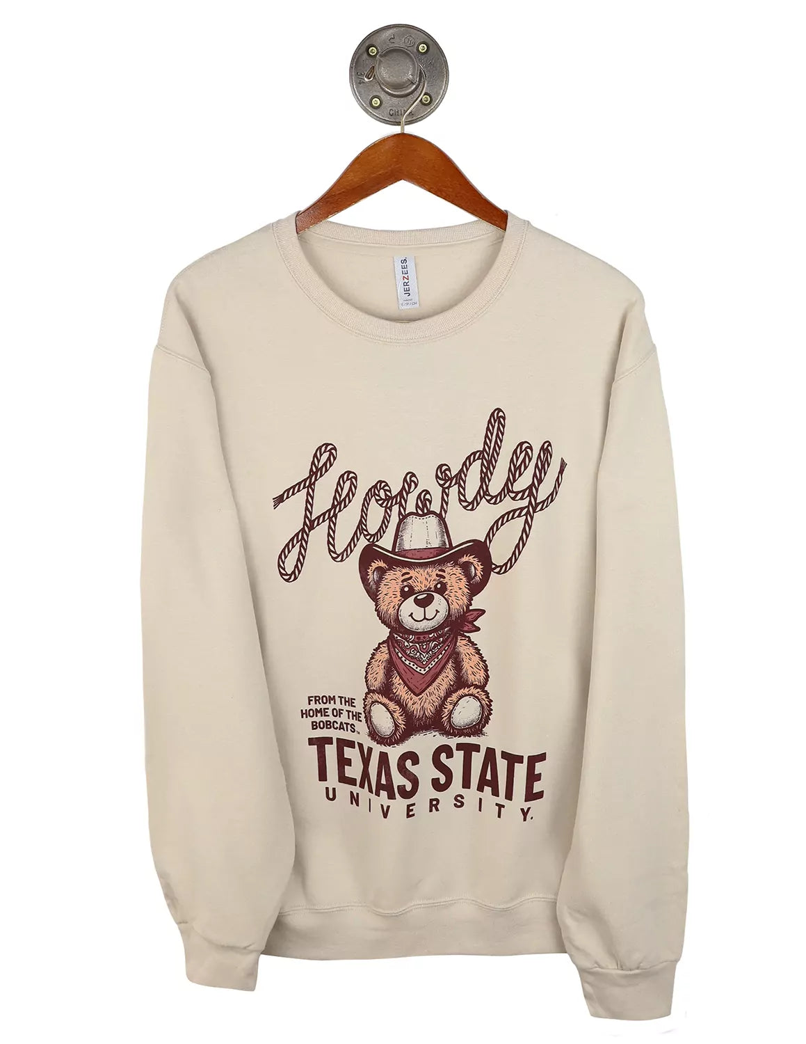 TXST Howdy Bear Crewneck