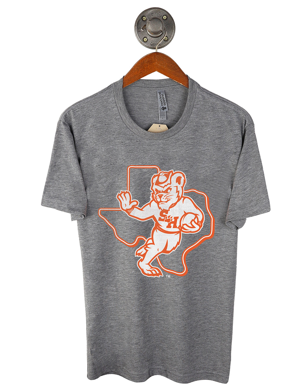 SHSU FB Sammy Texas Outline Short Sleeve