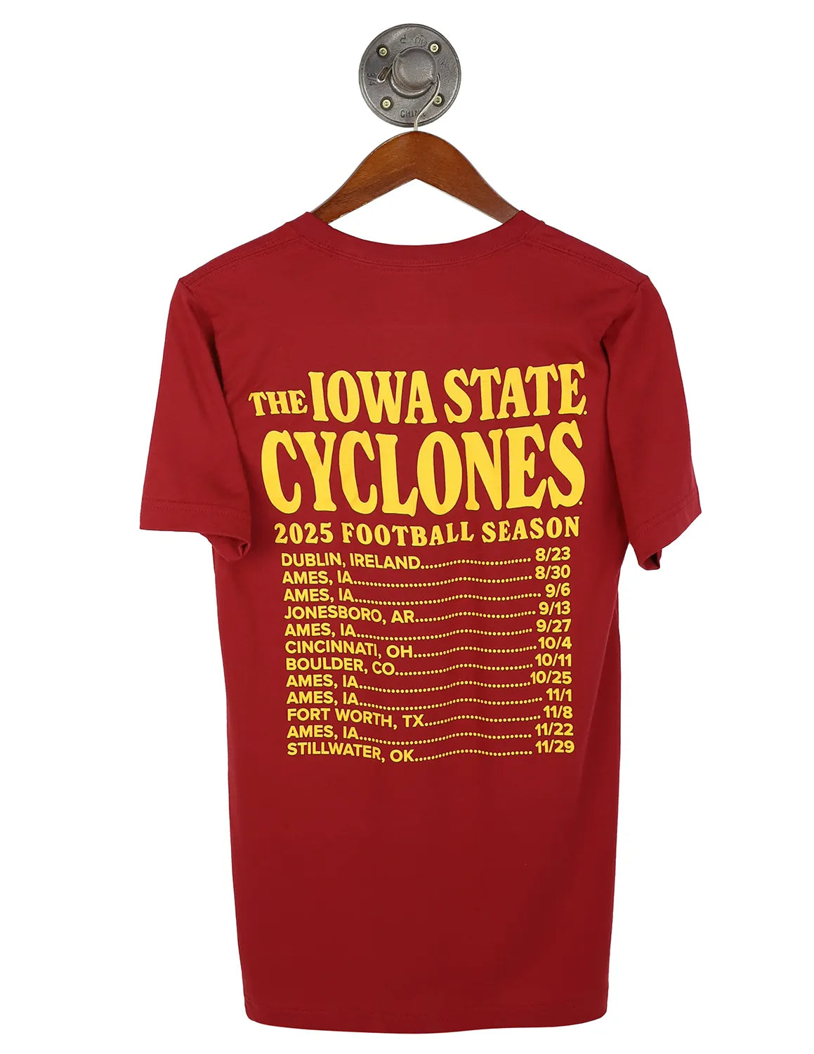 ISU FB Schedule 2025 Short Sleeve