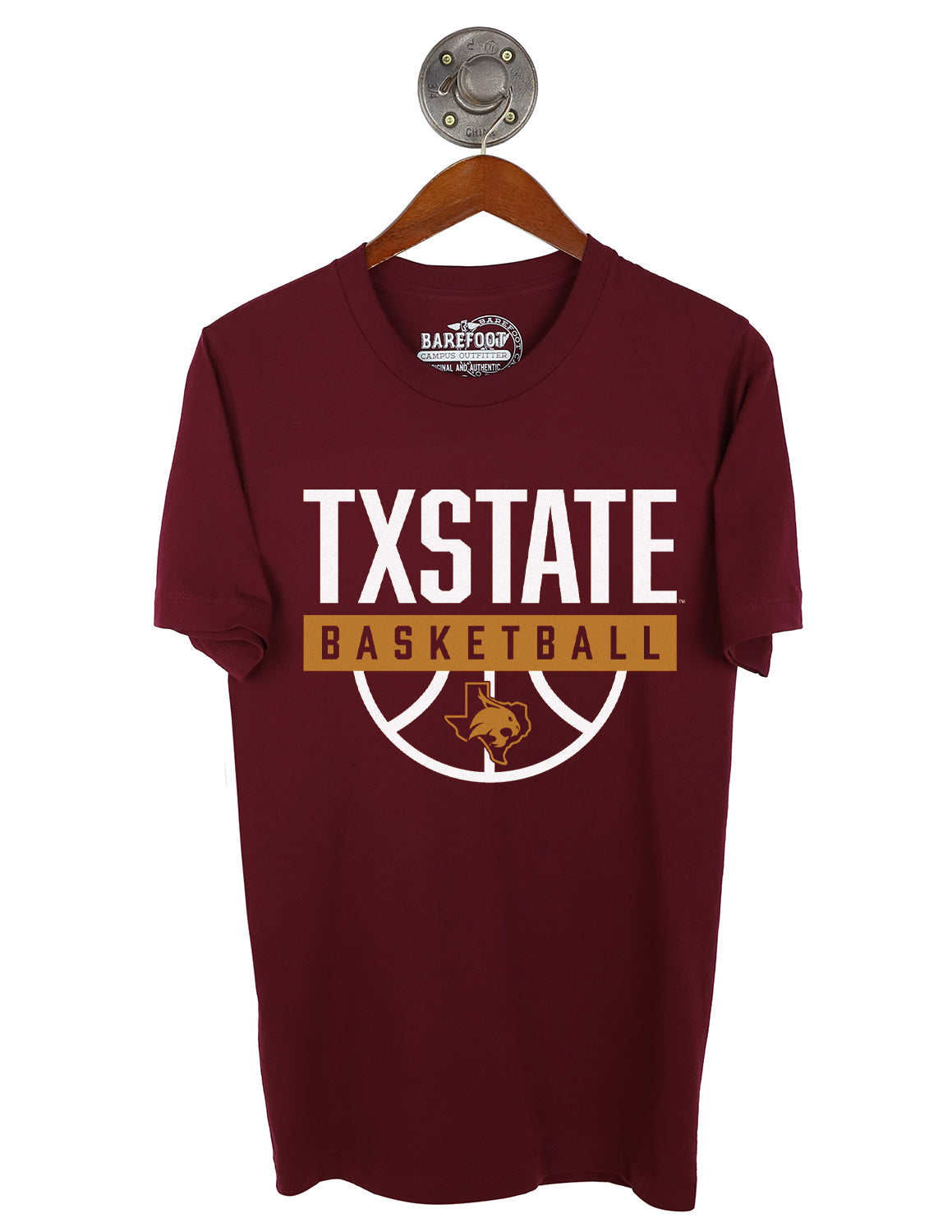 TXST Basketball Half In Short Sleeve