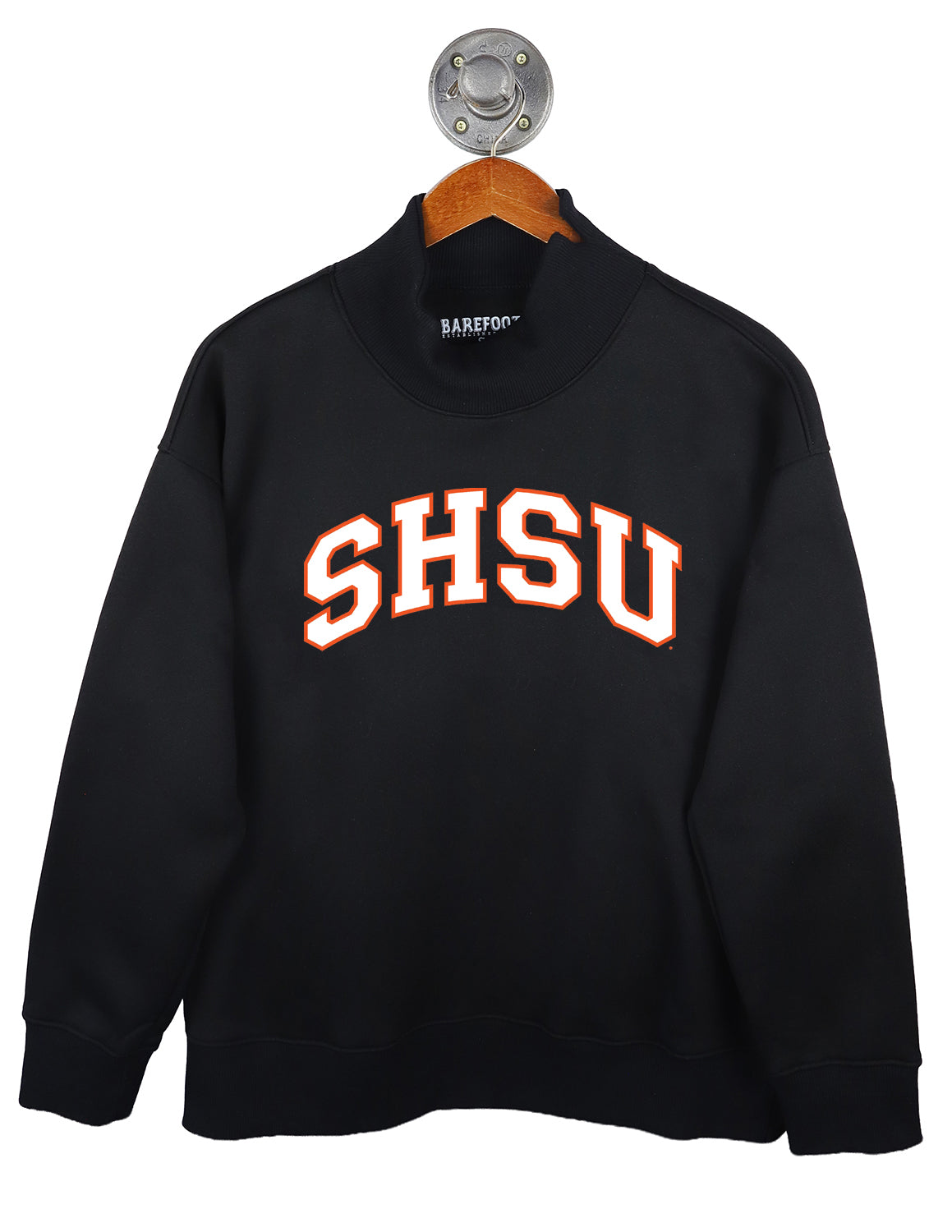 SHSU Puff Outline Arch Mockneck Sweatshirt
