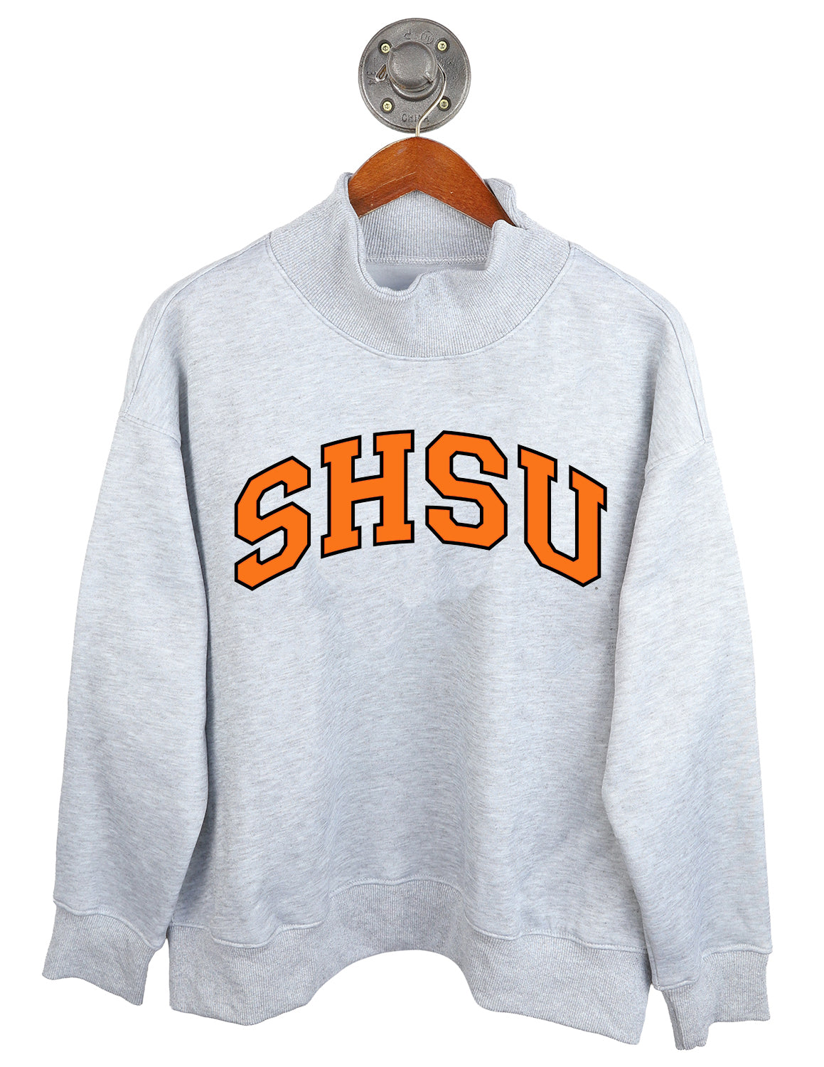 SHSU Puff Outline Arch Mockneck Sweatshirt