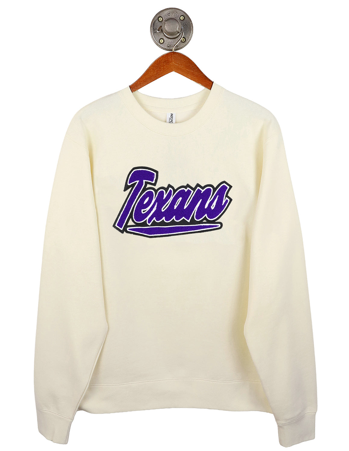 TSU Chenille Bold Script Crewneck