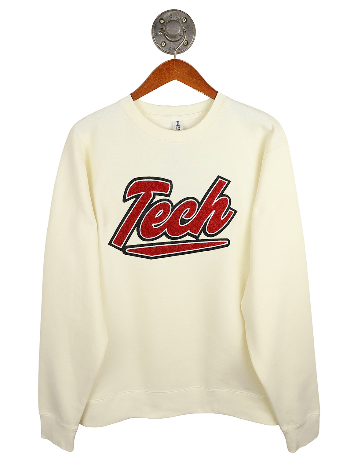 TTU Chenille Bold Script Crewneck