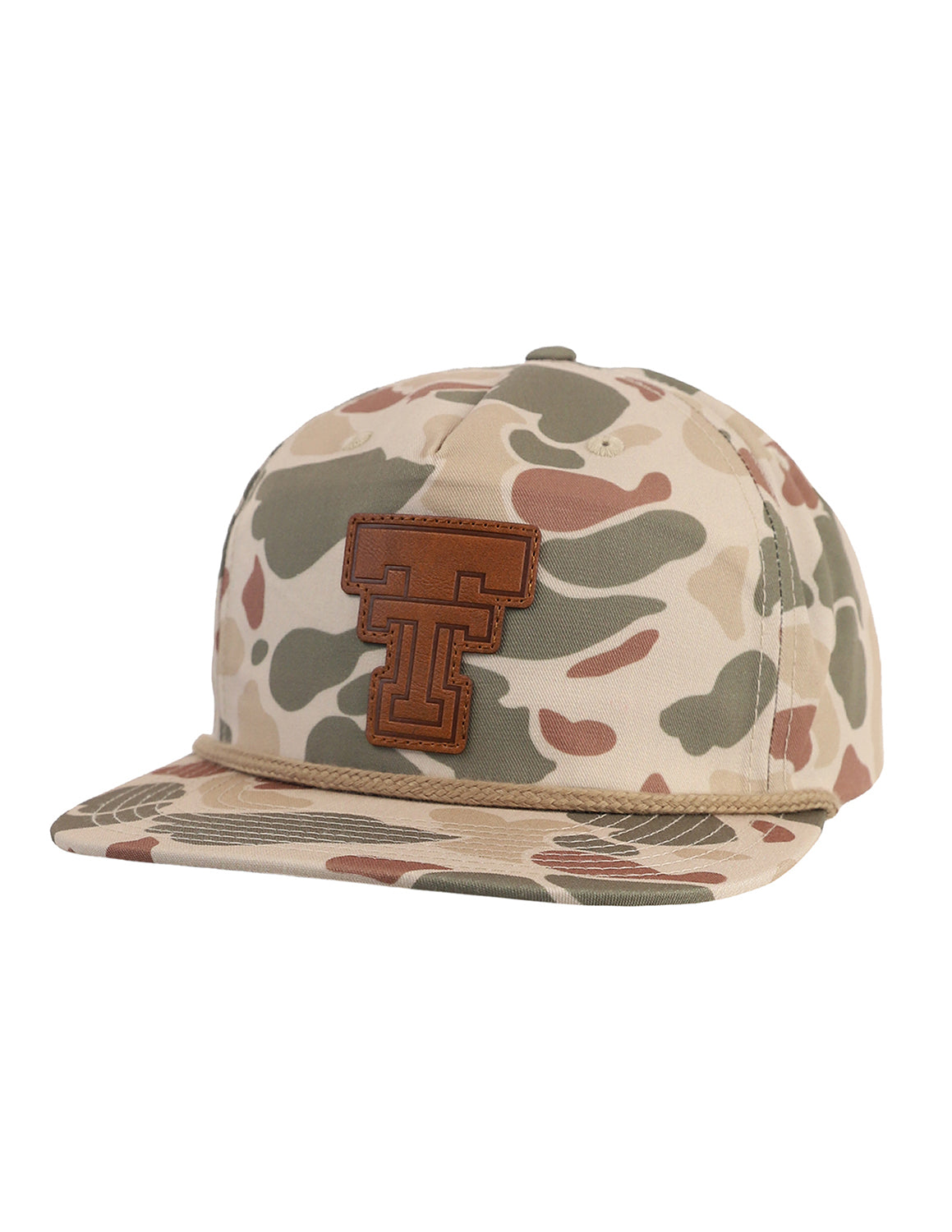 TTU Leather Double T Patch Hat