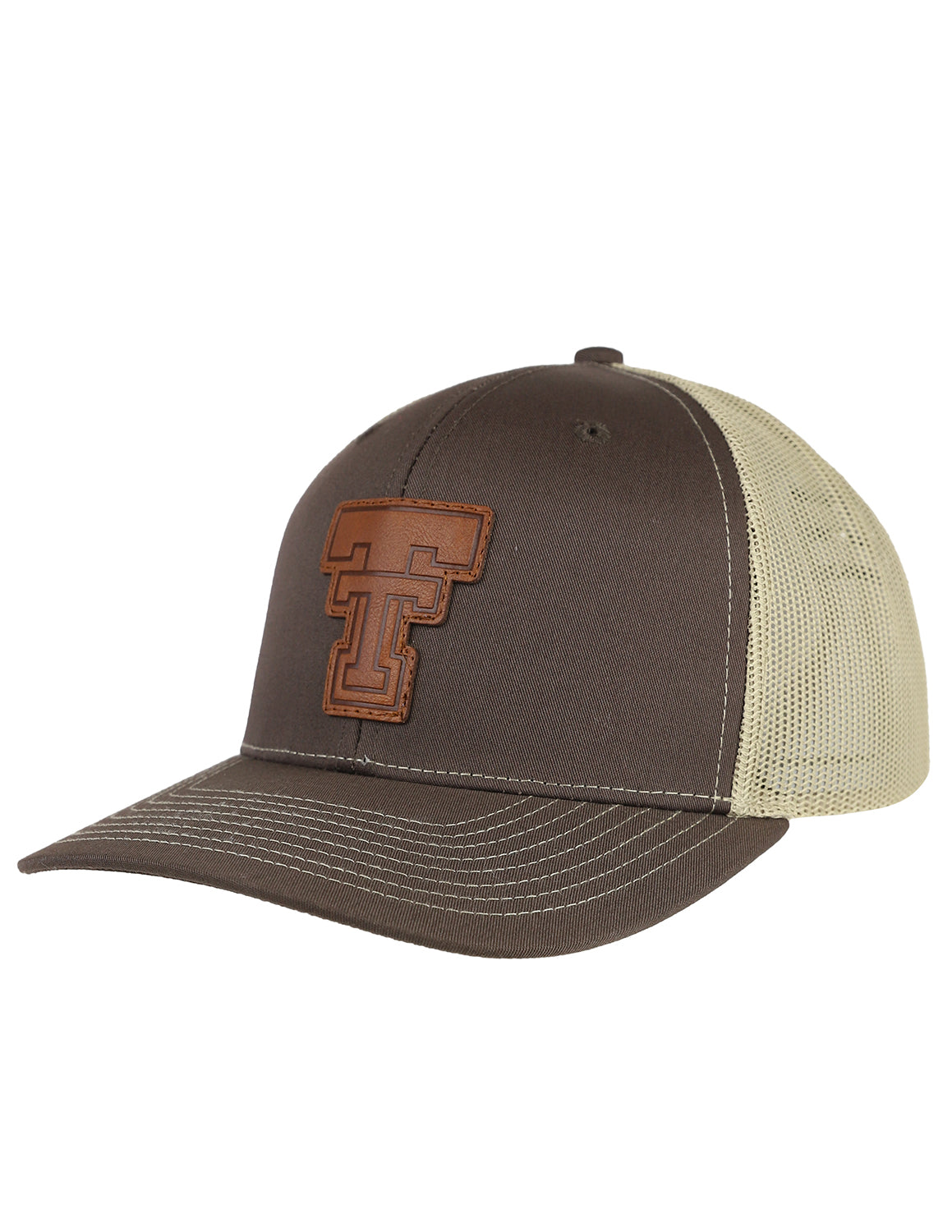 TTU Leather Double T Patch Hat