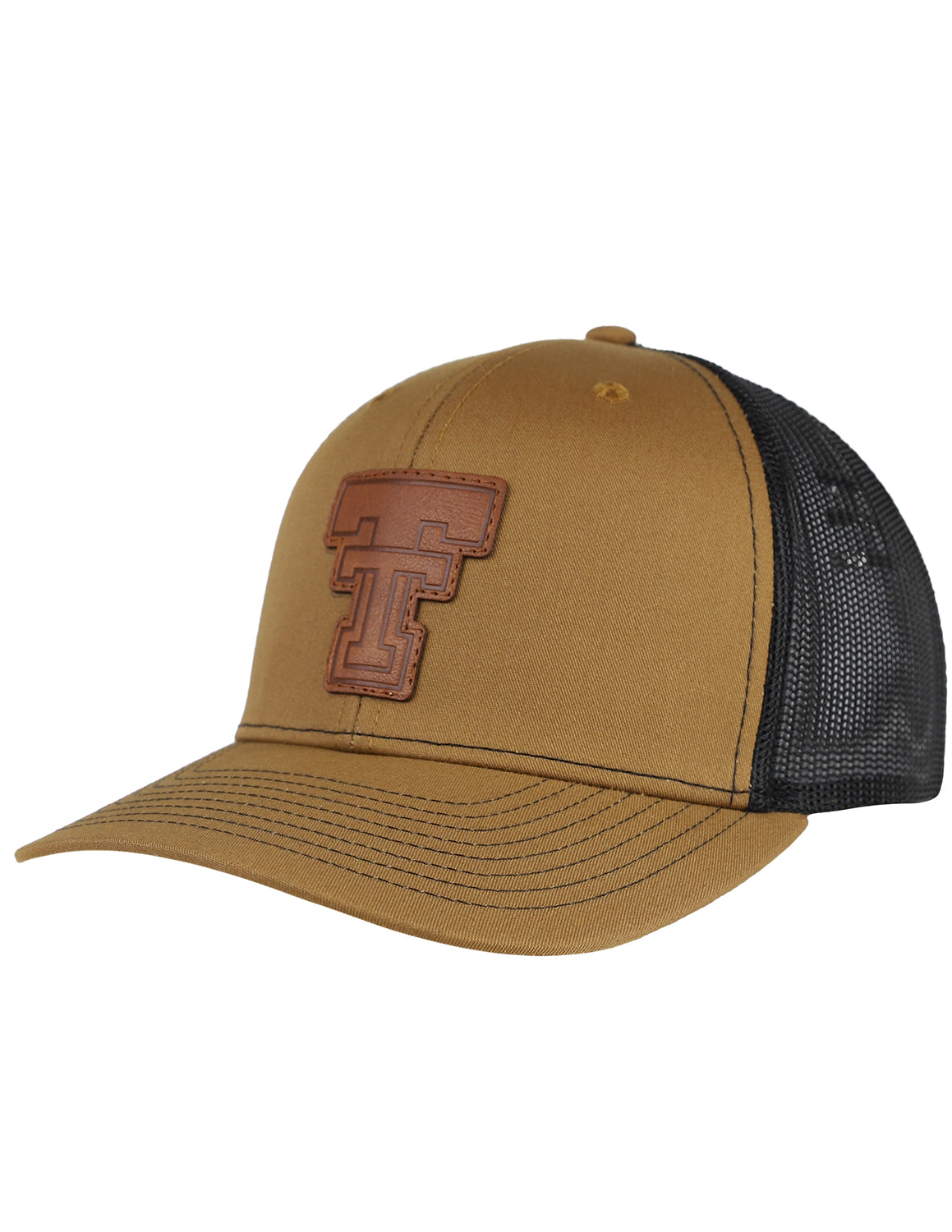 TTU Leather Double T Patch Hat