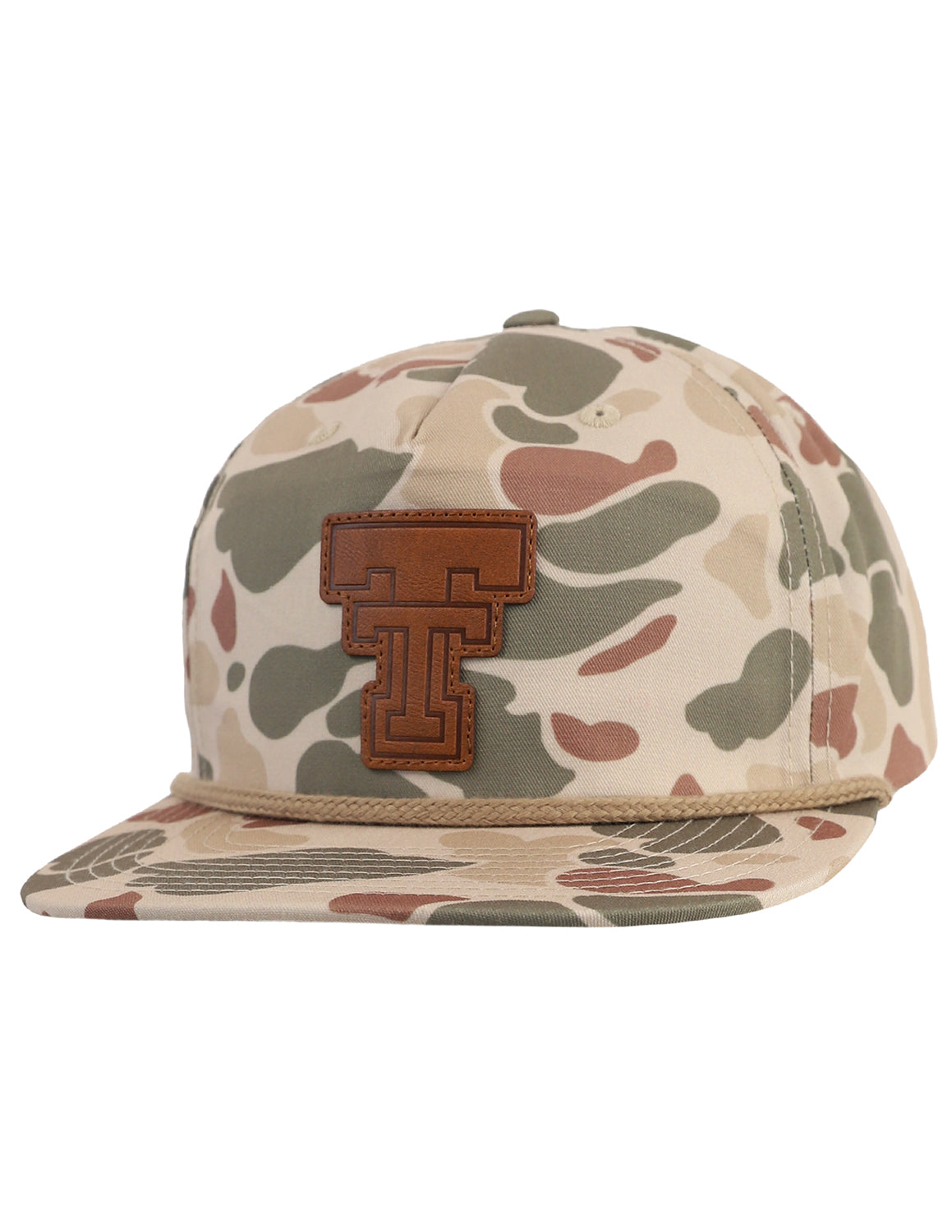 TTU Leather Double T Patch Hat