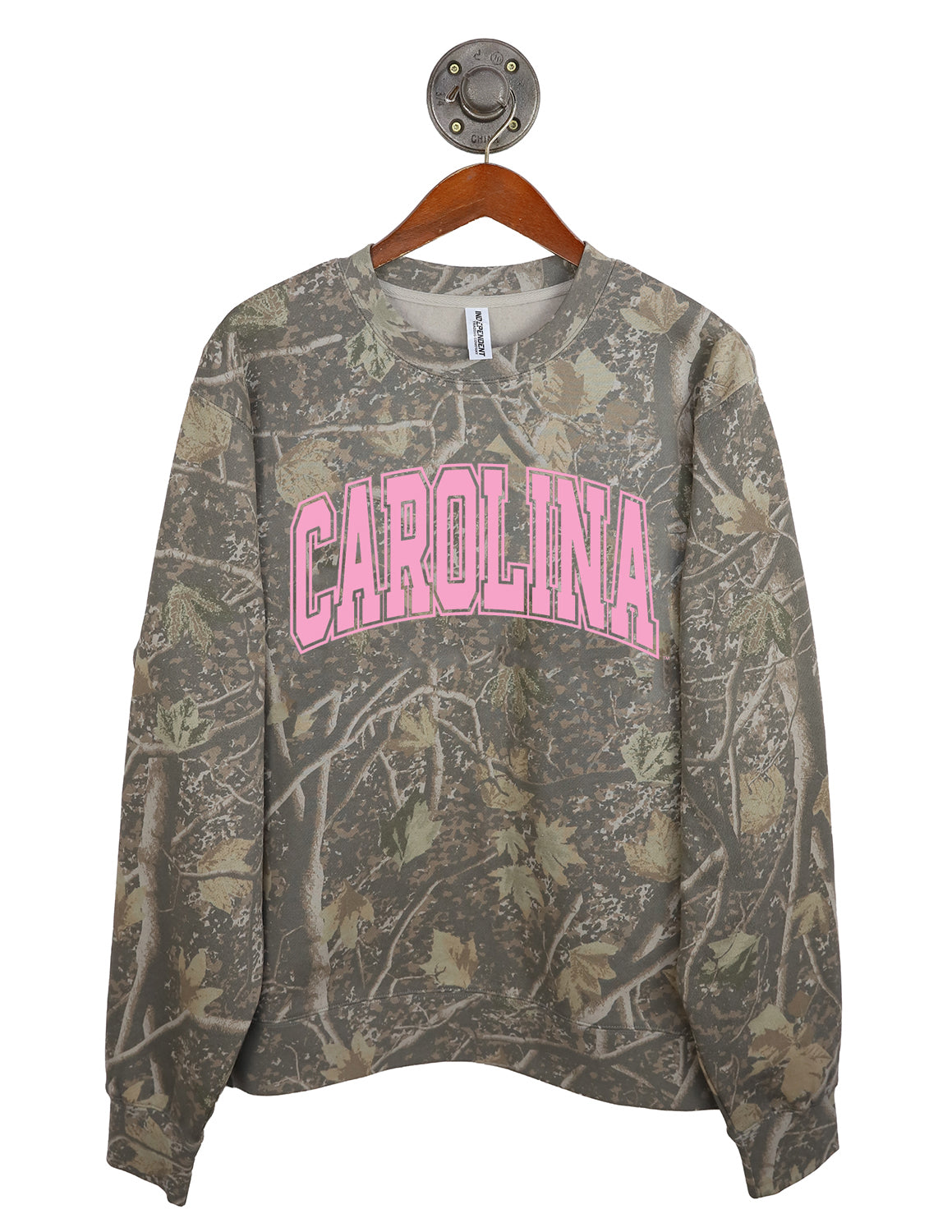 USC Pink Totality Puff Camo Crewneck