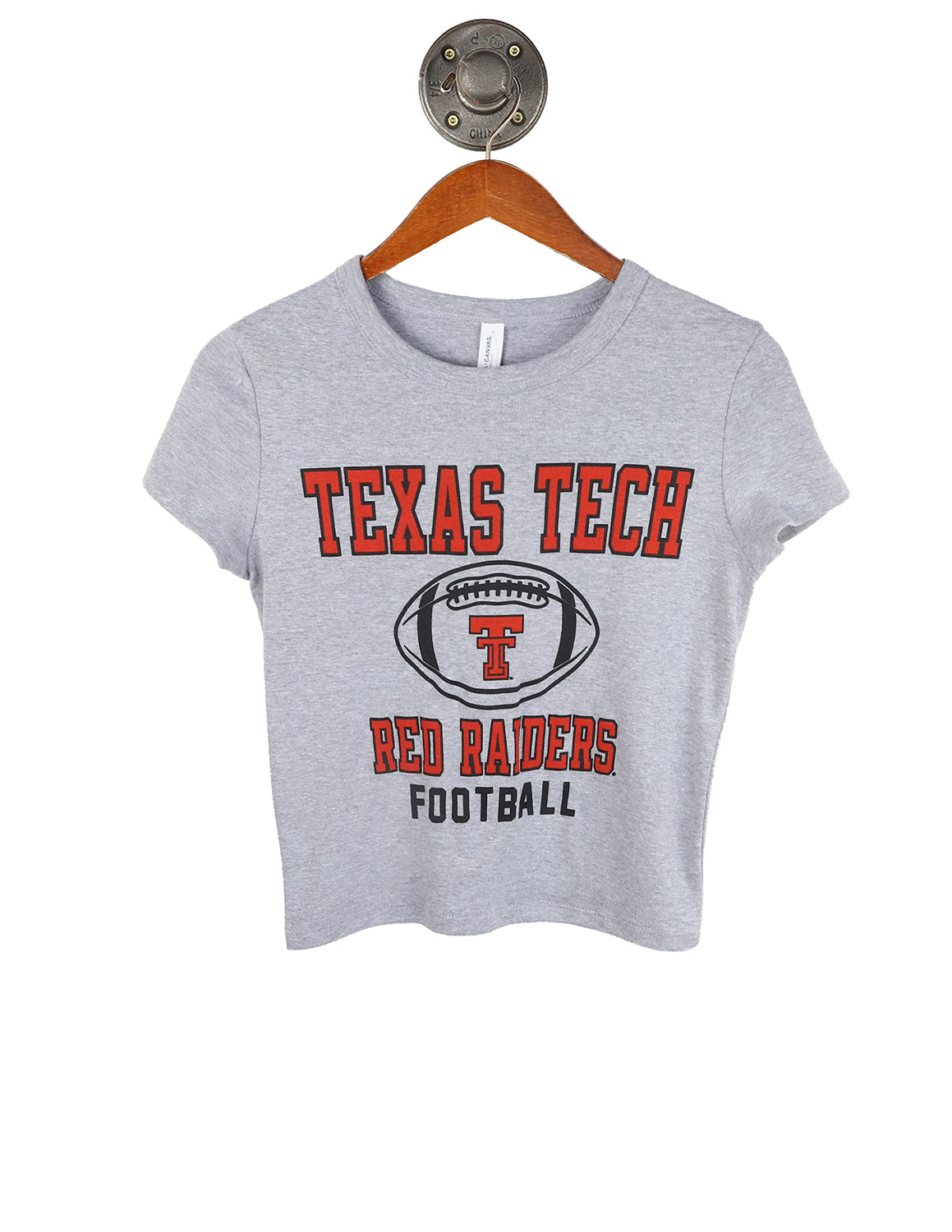 TTU Football Easy Does It Micro Rib Baby Tee