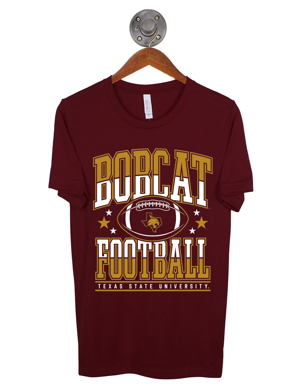TXST Football Stack it Up Short Sleeve