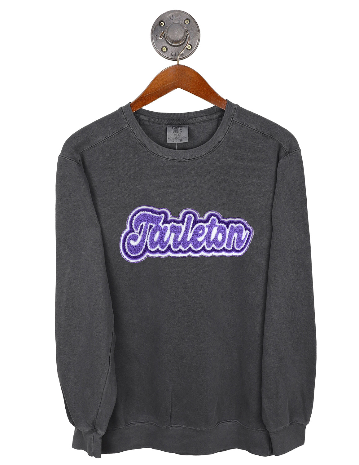 TSU Chenille Bouncy Script Crewneck