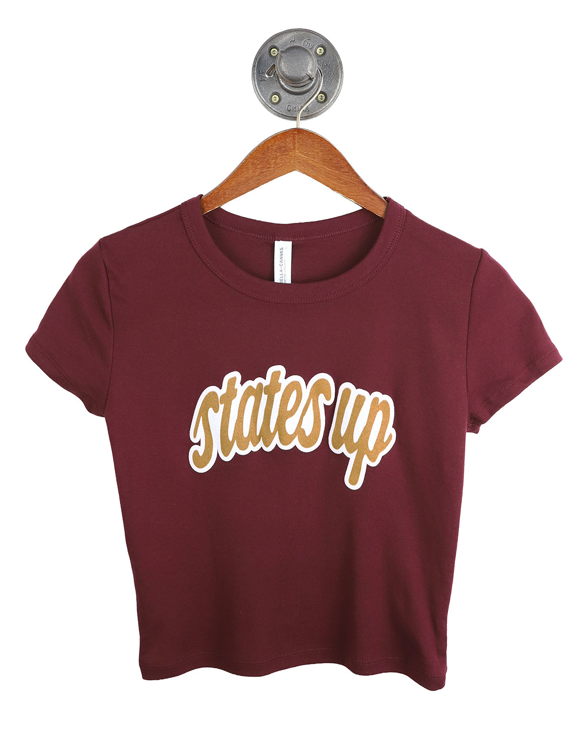 TXST Editorial Script Micro Rib Baby Tee