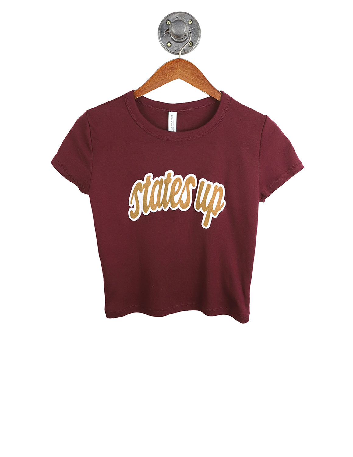 TXST Editorial Script Micro Rib Baby Tee