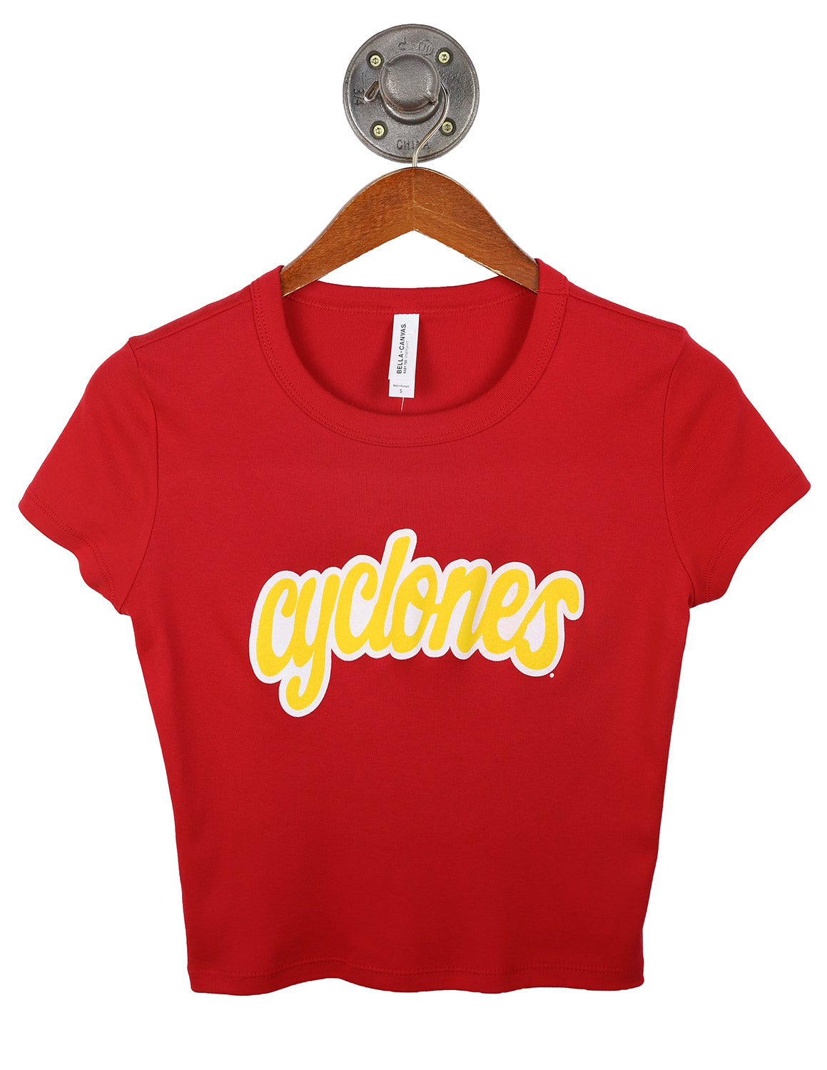 ISU Editorial Script Micro Rib Baby Tee