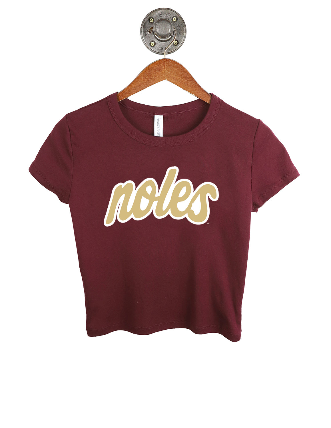 FSU Editorial Script Micro Rib Baby Tee