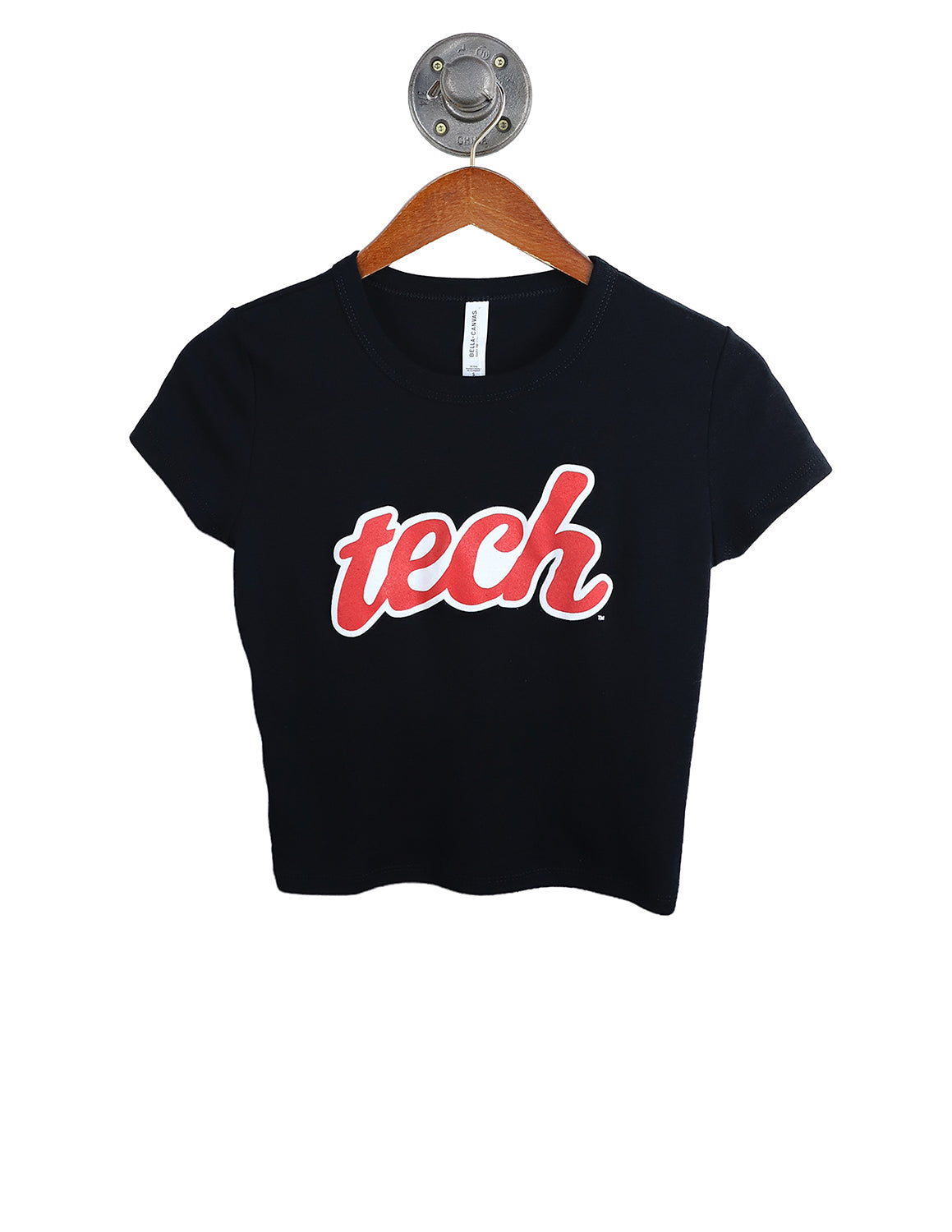 TTU Editorial Script Micro Rib Baby Tee