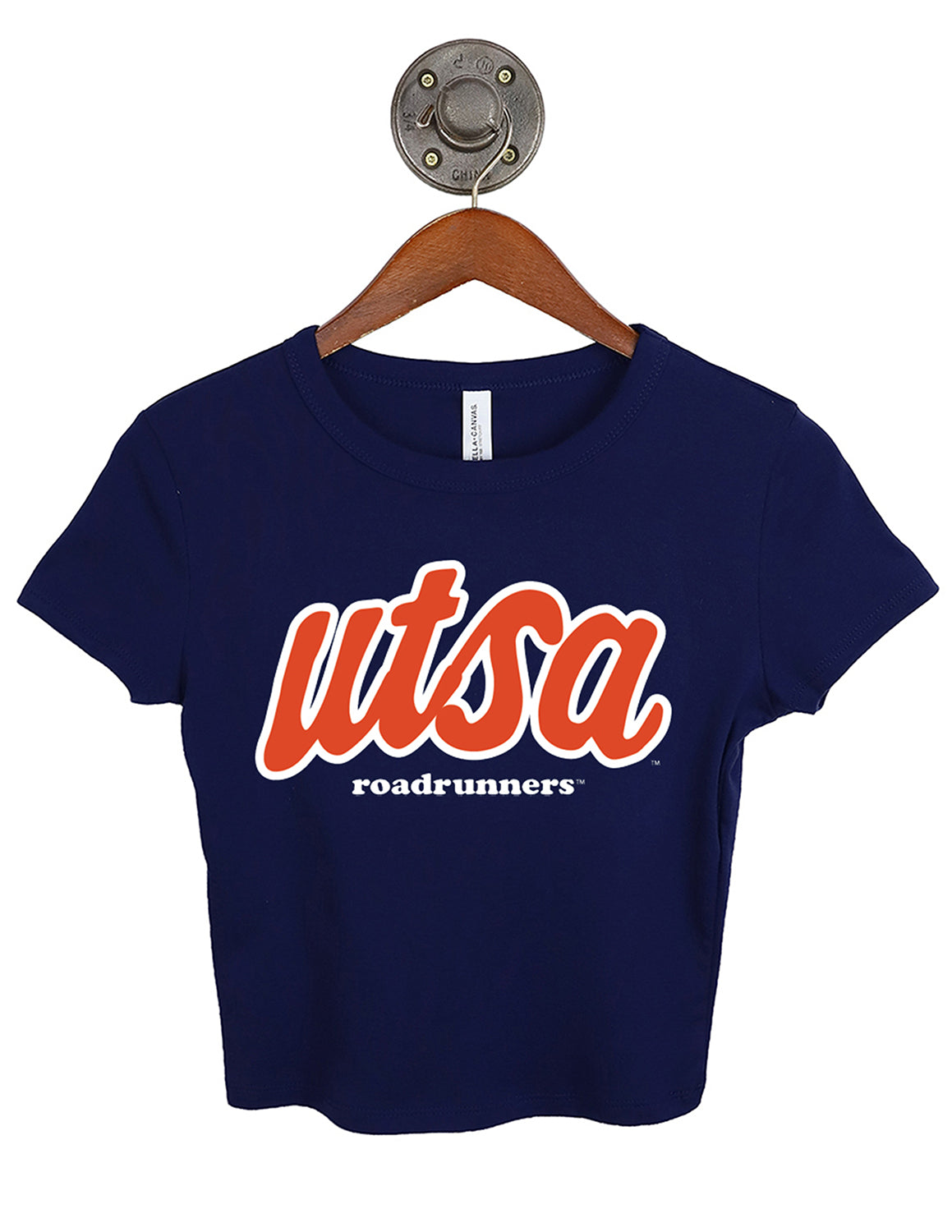 UTSA Editorial Script Micro Rib Baby Tee