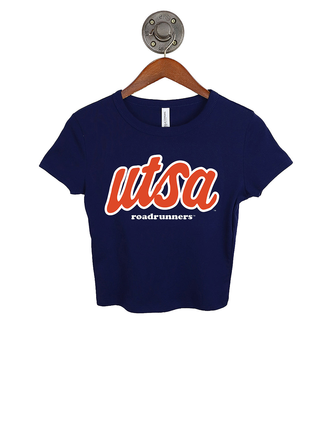 UTSA Editorial Script Micro Rib Baby Tee