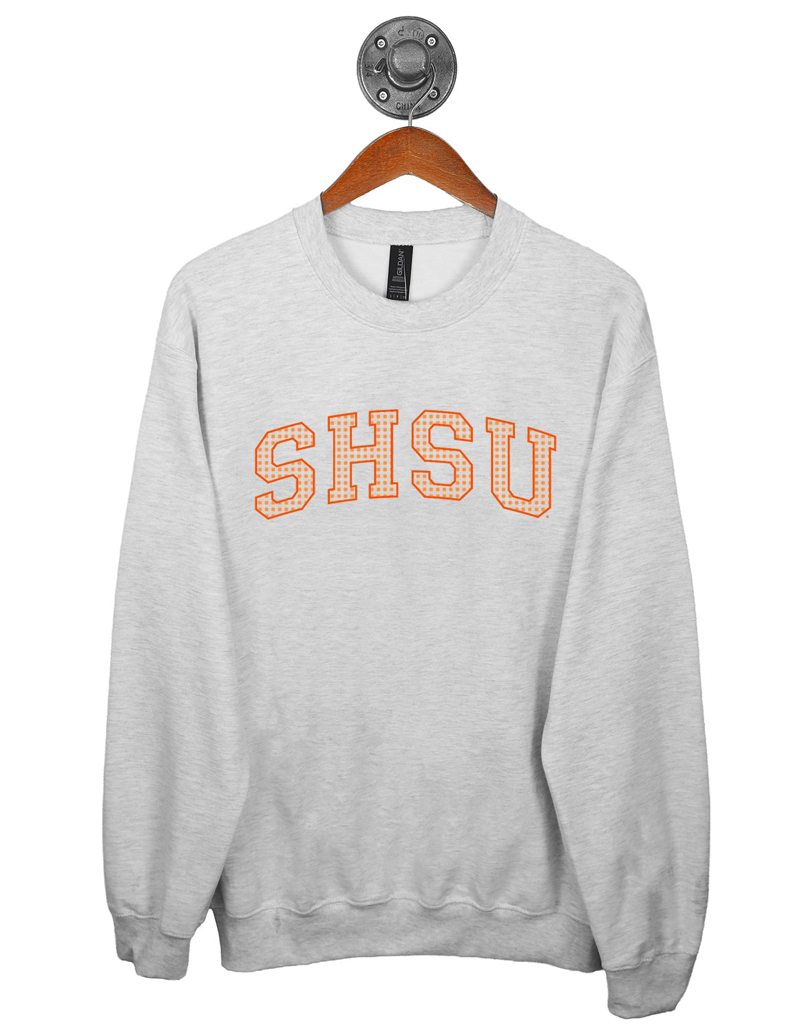 SHSU Prestige Gingham Crewneck