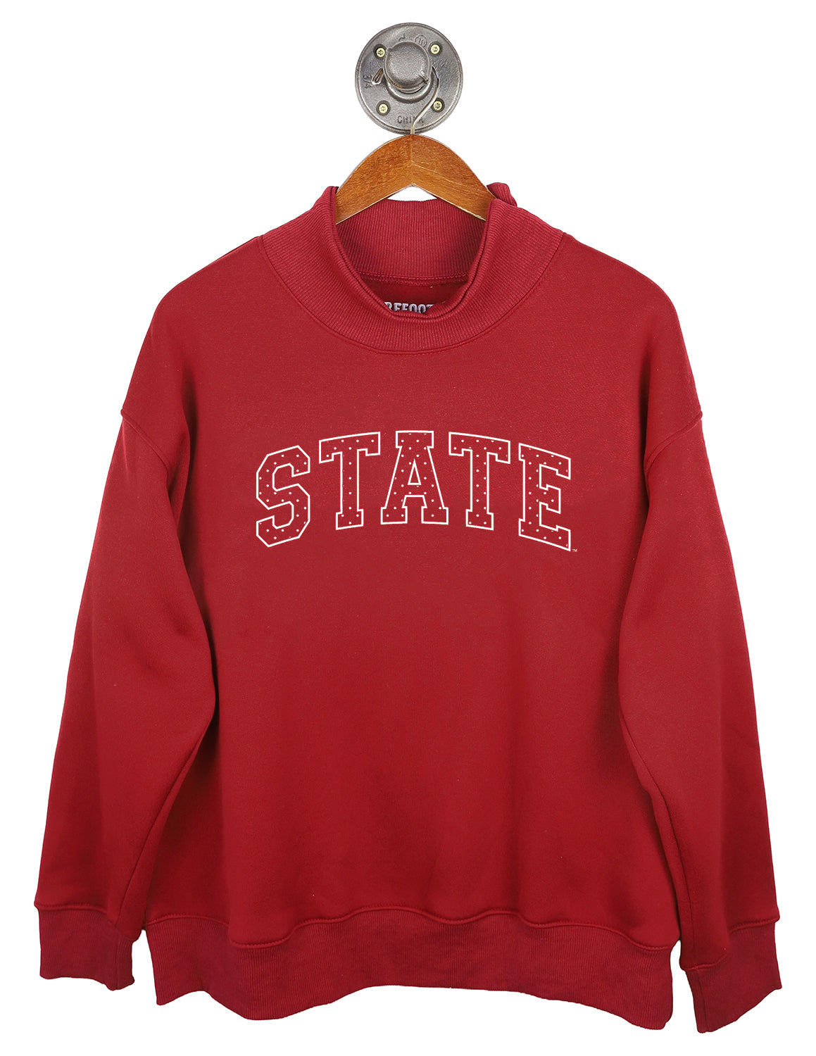 ISU Prestige Polka Dot Mockneck Sweater