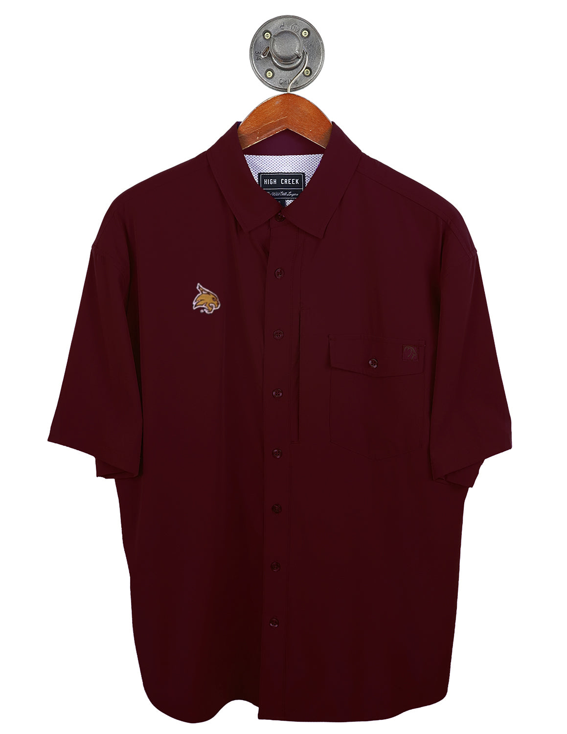 TXST G Bobcat Fishing Shirt