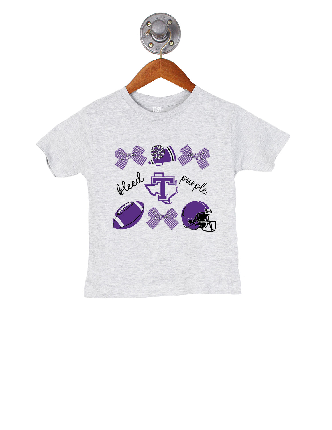 TSU Toddler Football Way to Bow Short Sleeve