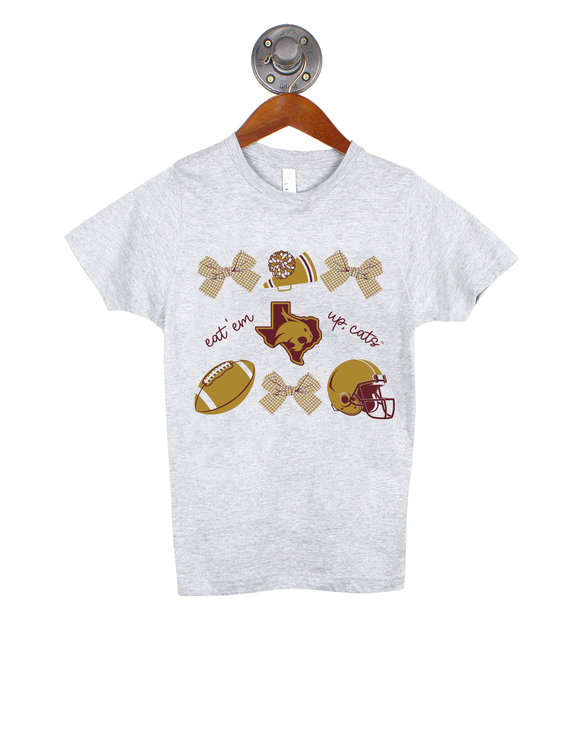 TXST Youth Football Way to Bow Short Sleeve