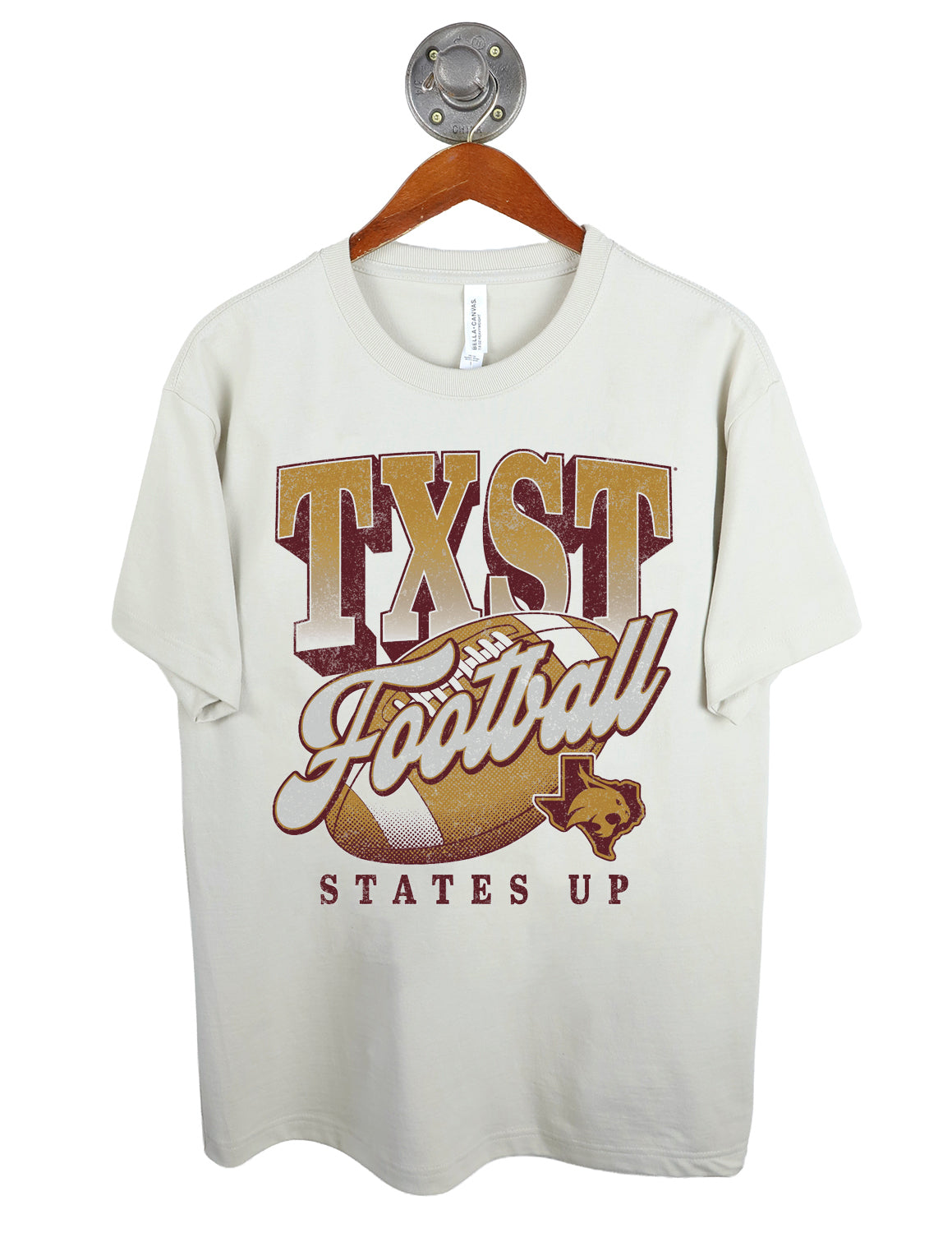 TXST Football on the Ball Short Sleeve