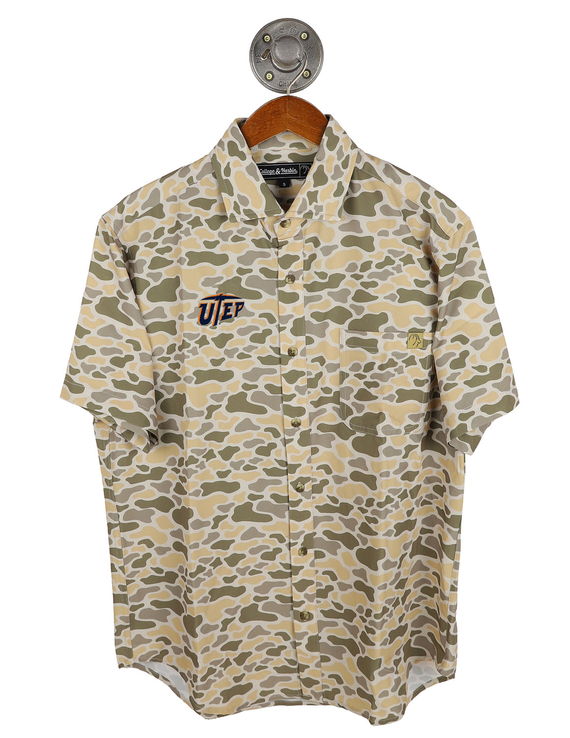 UTEP Camo Burk Button Up