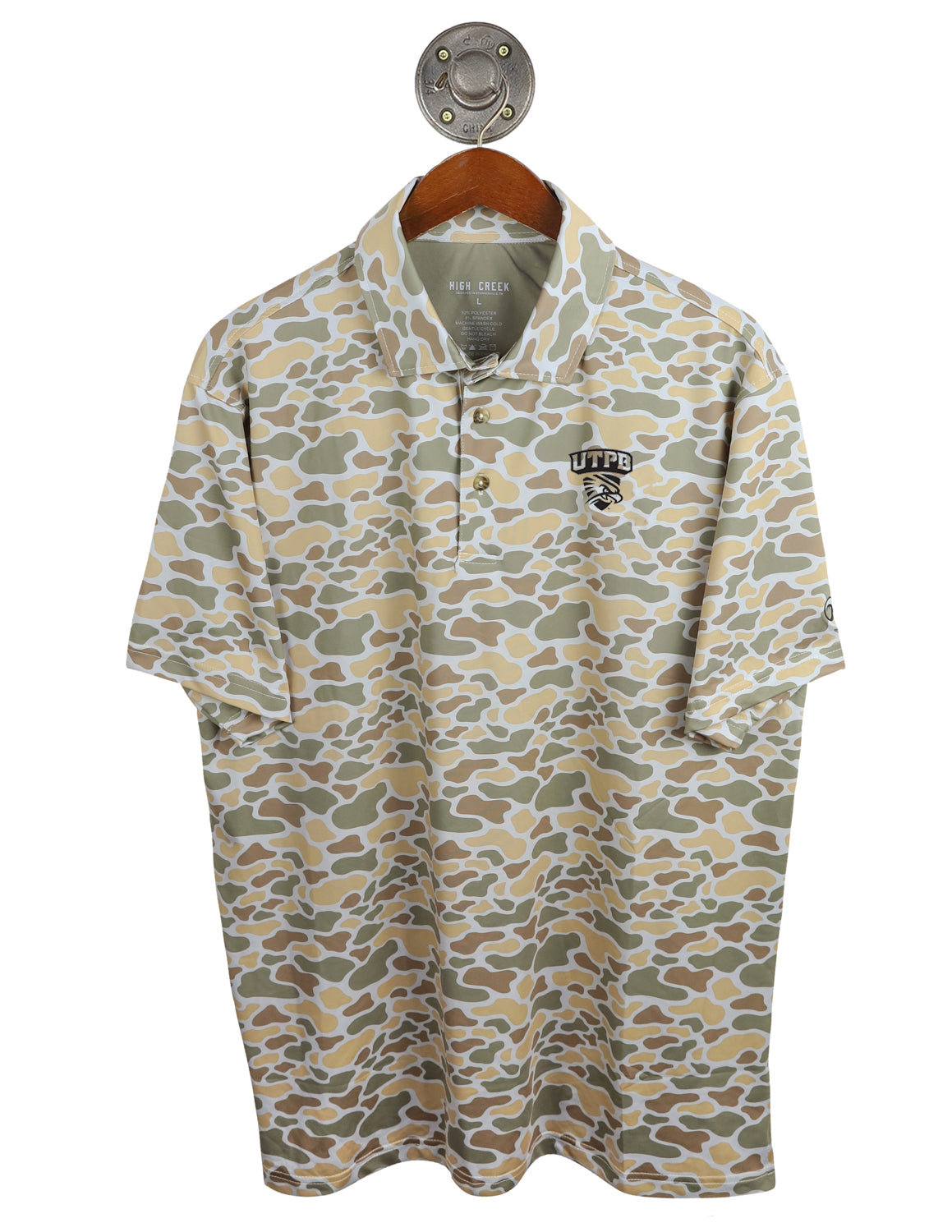 UTPB Cripple Creek Camo Polo