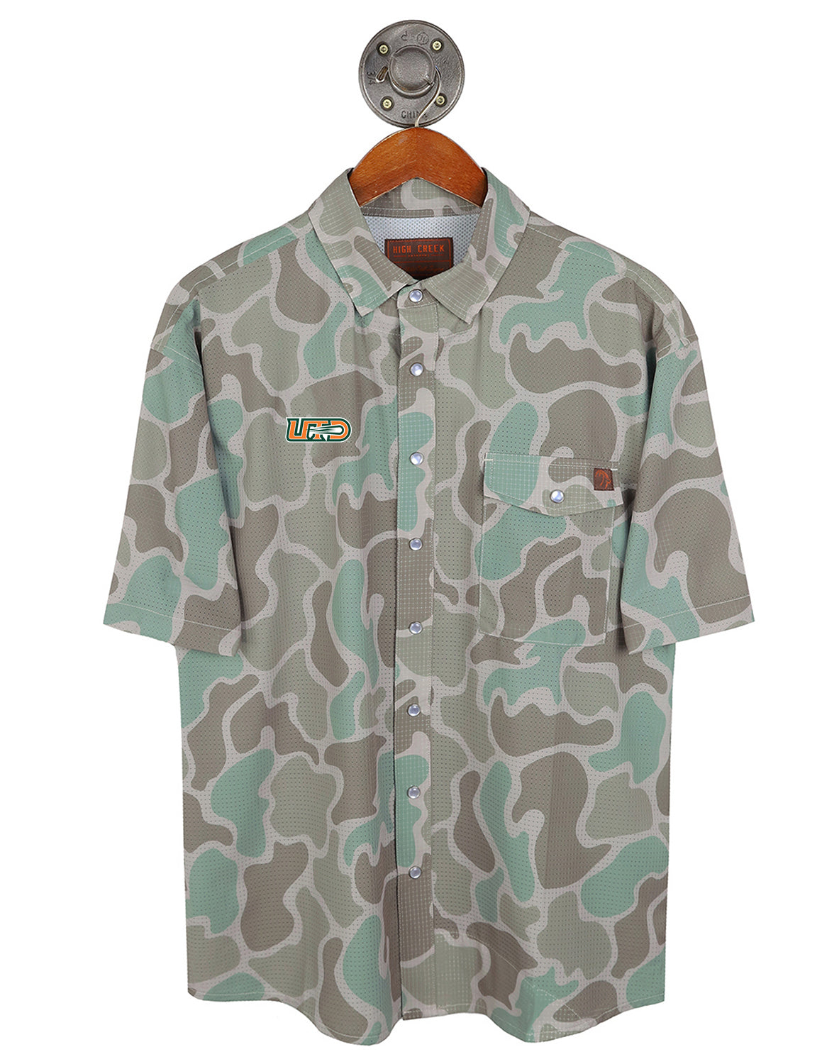 UT Dallas Cole Camo Button Up