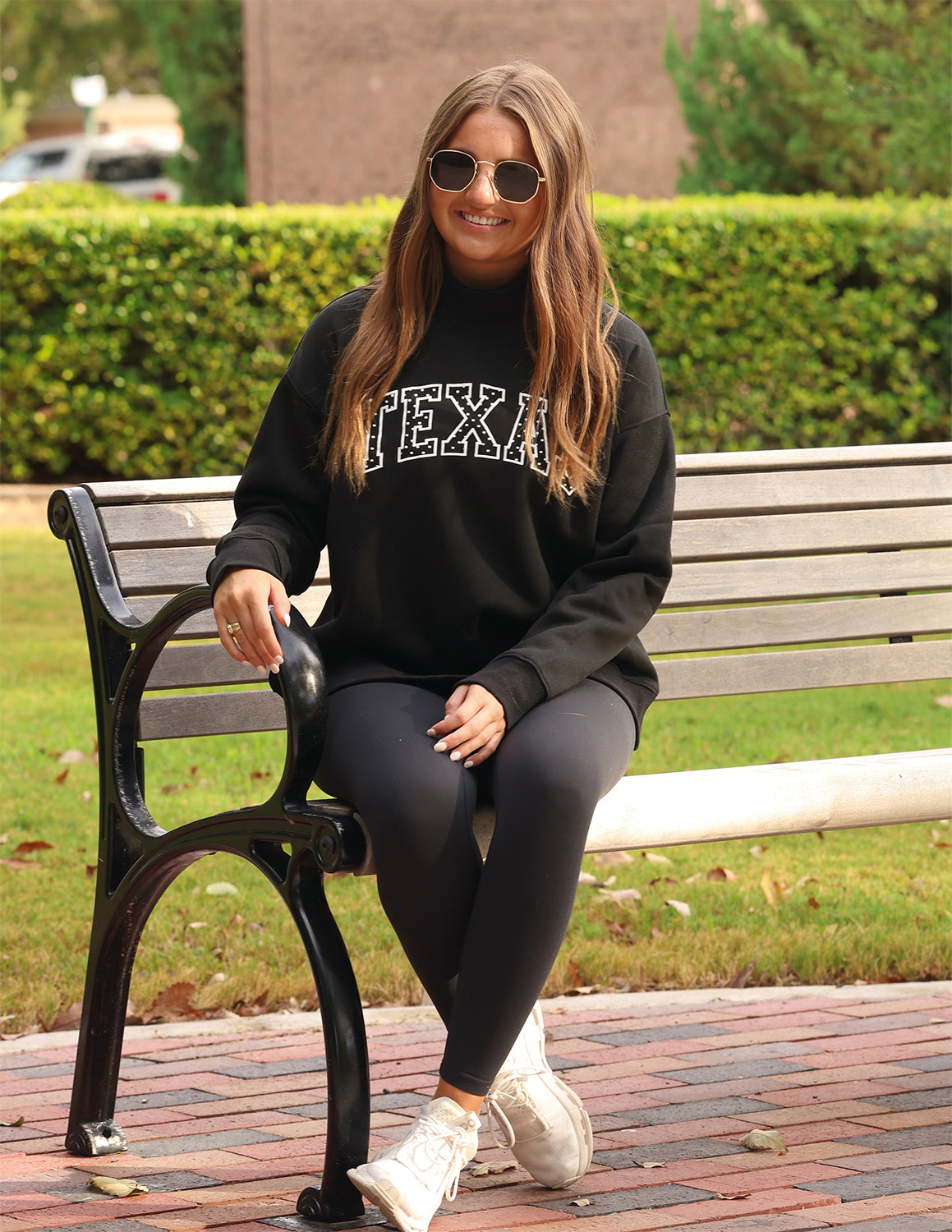 Texas Prestige Polka Dot Mockneck Sweater