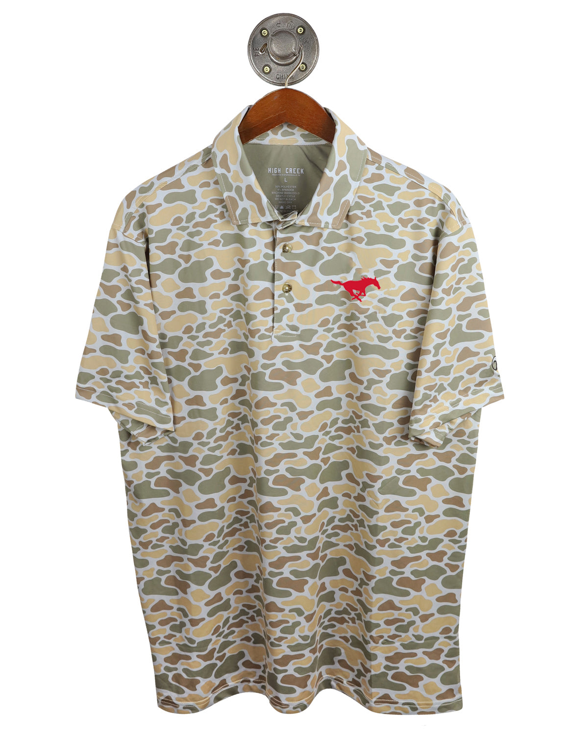 SMU Cripple Creek Camo Polo