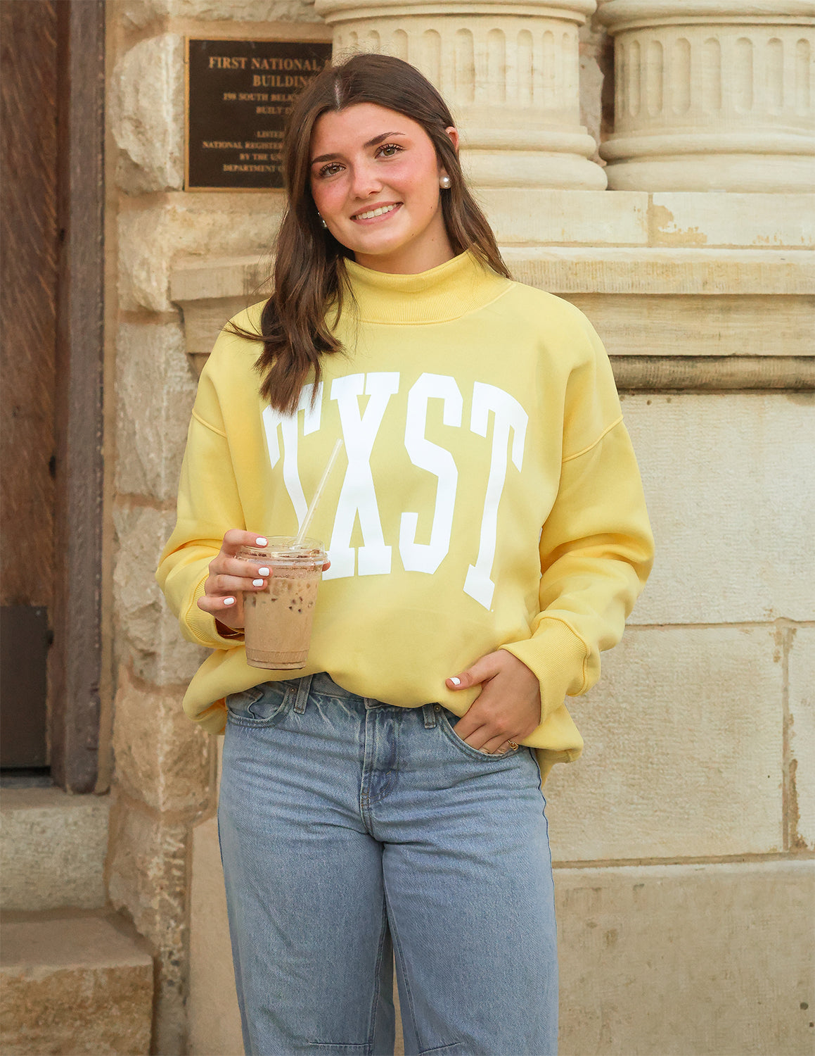 TXST Big Easy Mockneck Sweater