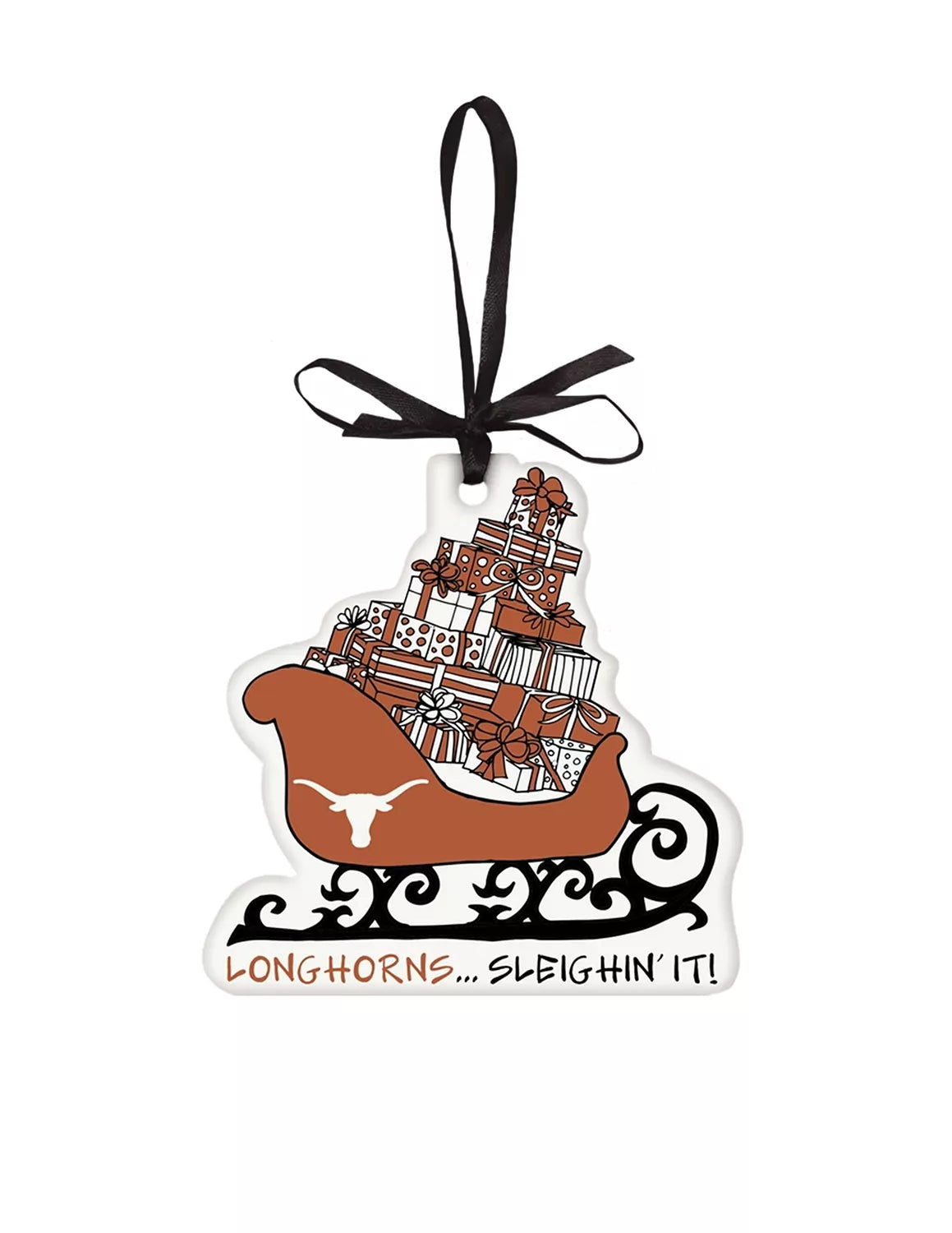UT Sleighin' It Ornament