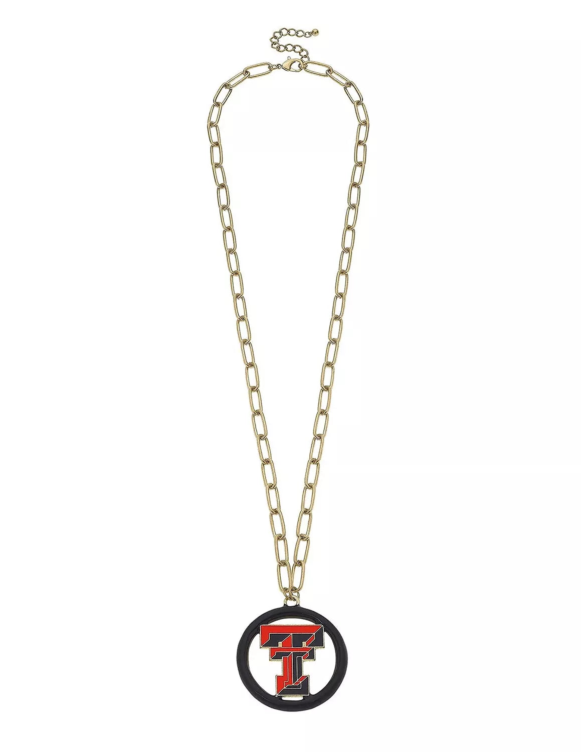TTU Logo Medallion Necklace