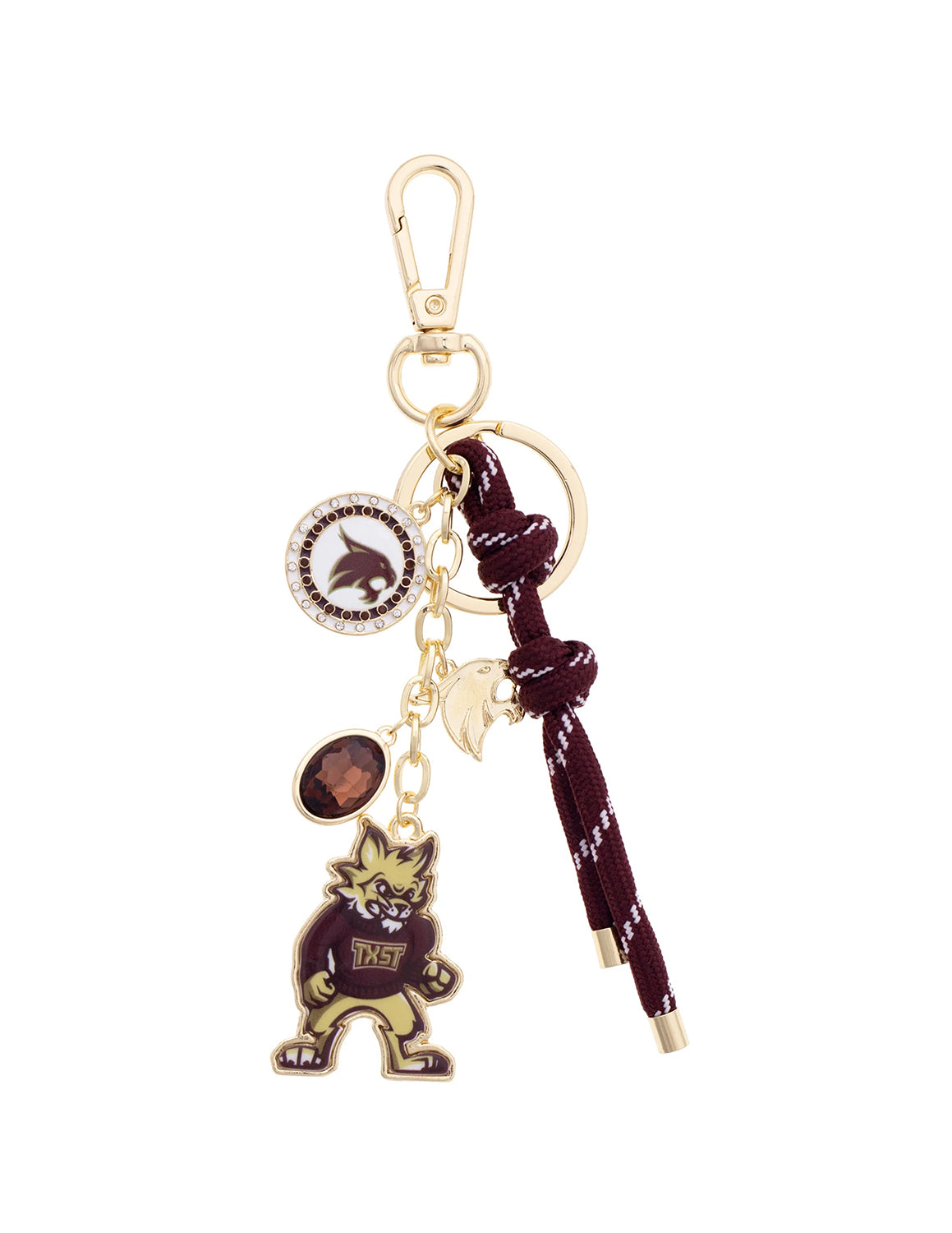 TXST Cluster Bag Charm