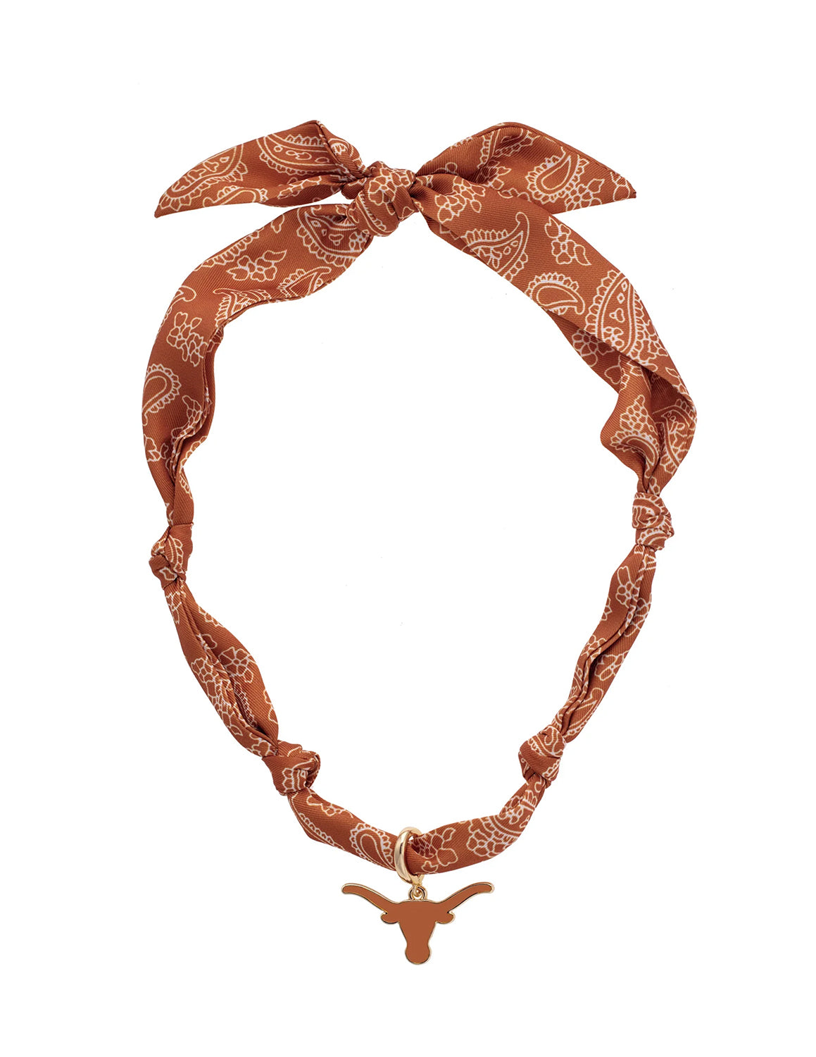 Texas Longhorns Logo Bandana Scarf Necklace