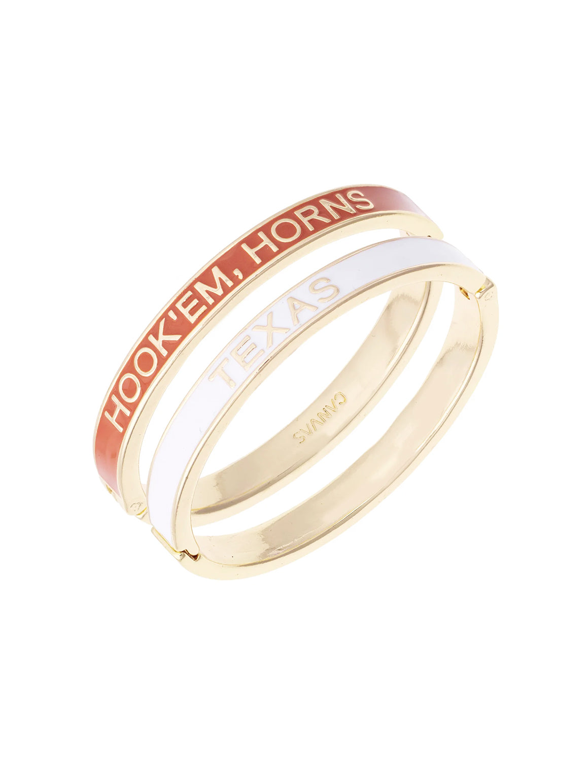 UT Longhorns Skinny Enamel Hinge Bangle